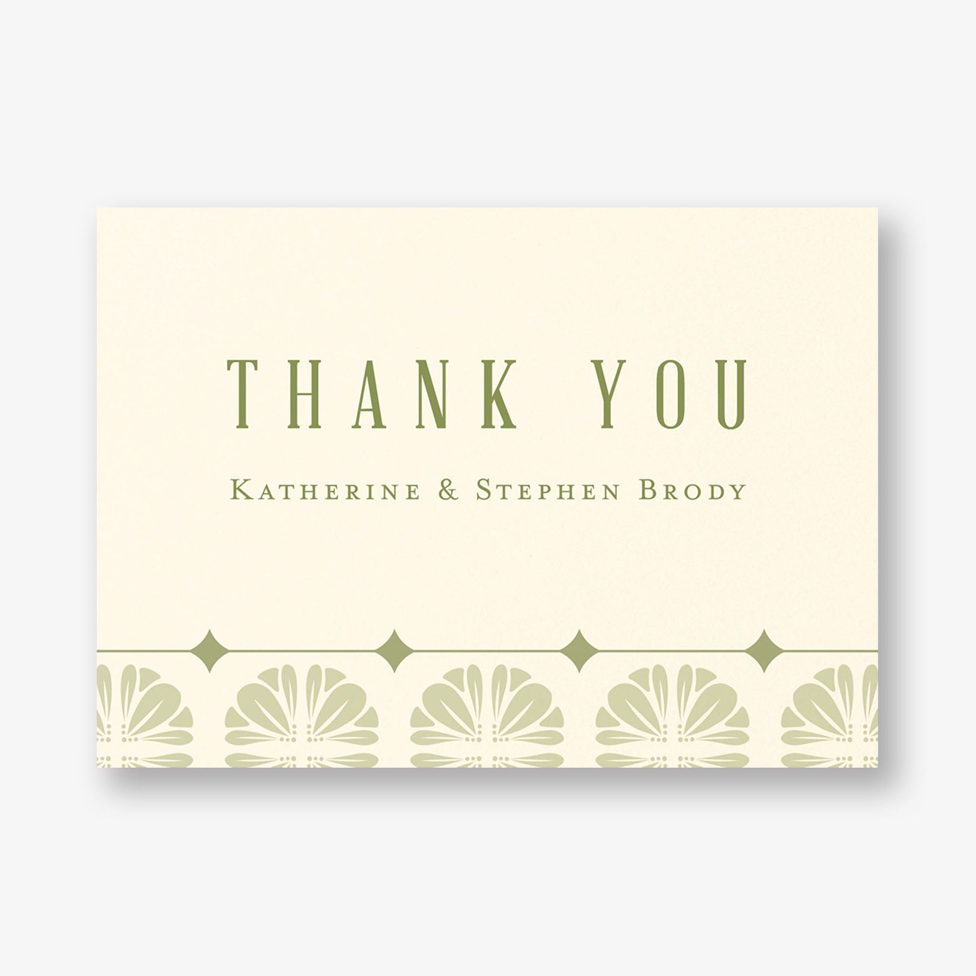 Scalloped Tile Thank You Card