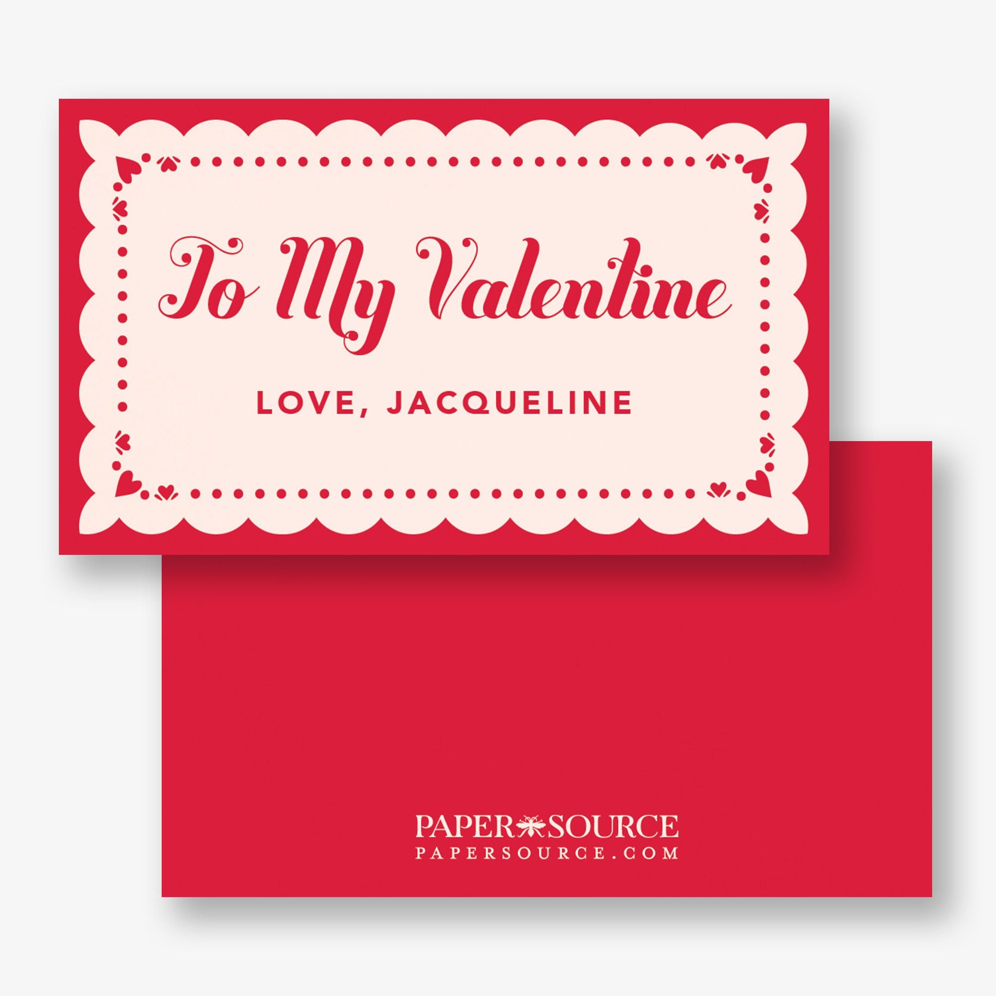 Doily Heart Frame Mini Valentine Card