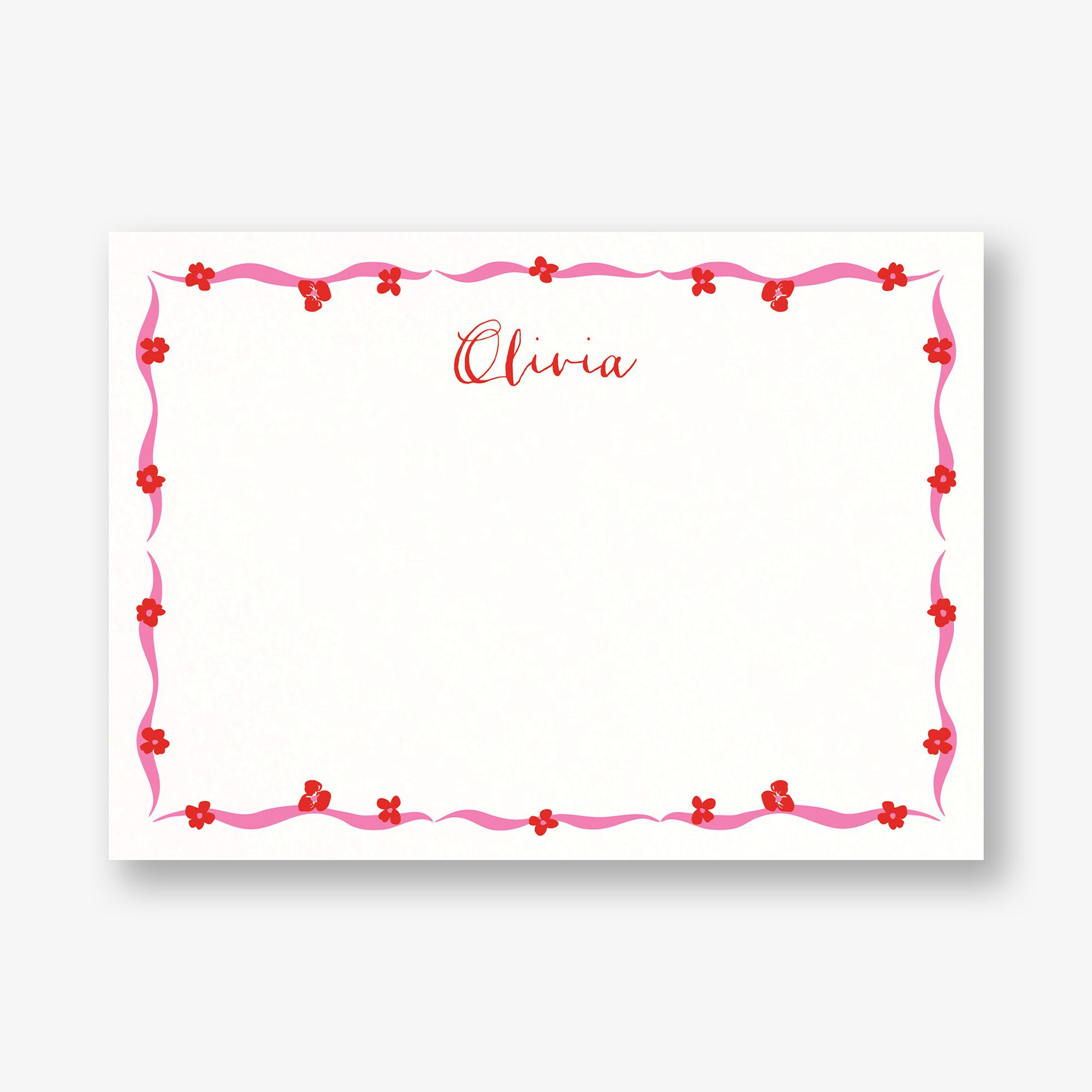 Floral Brushstroke Stationery