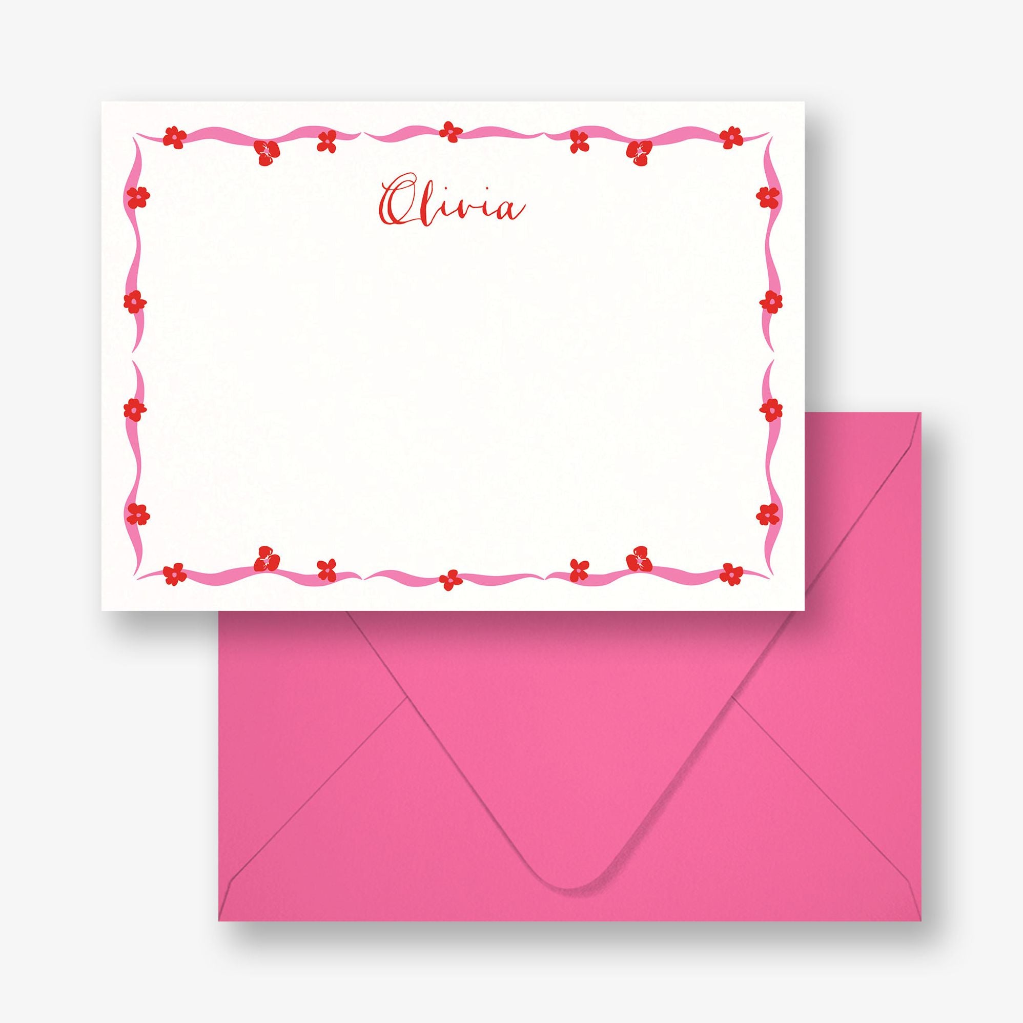 Floral Brushstroke Stationery