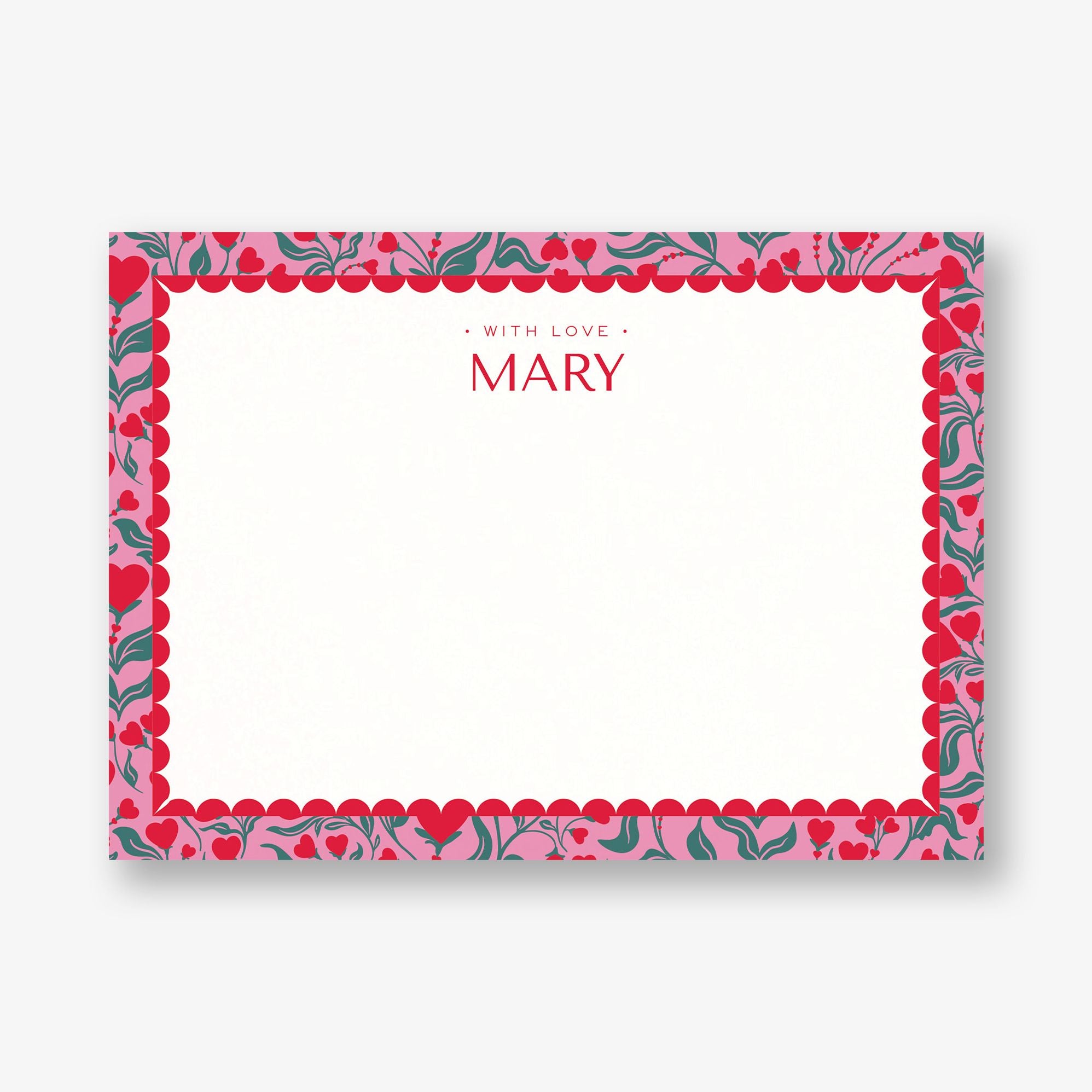 Heart Blooms Stationery