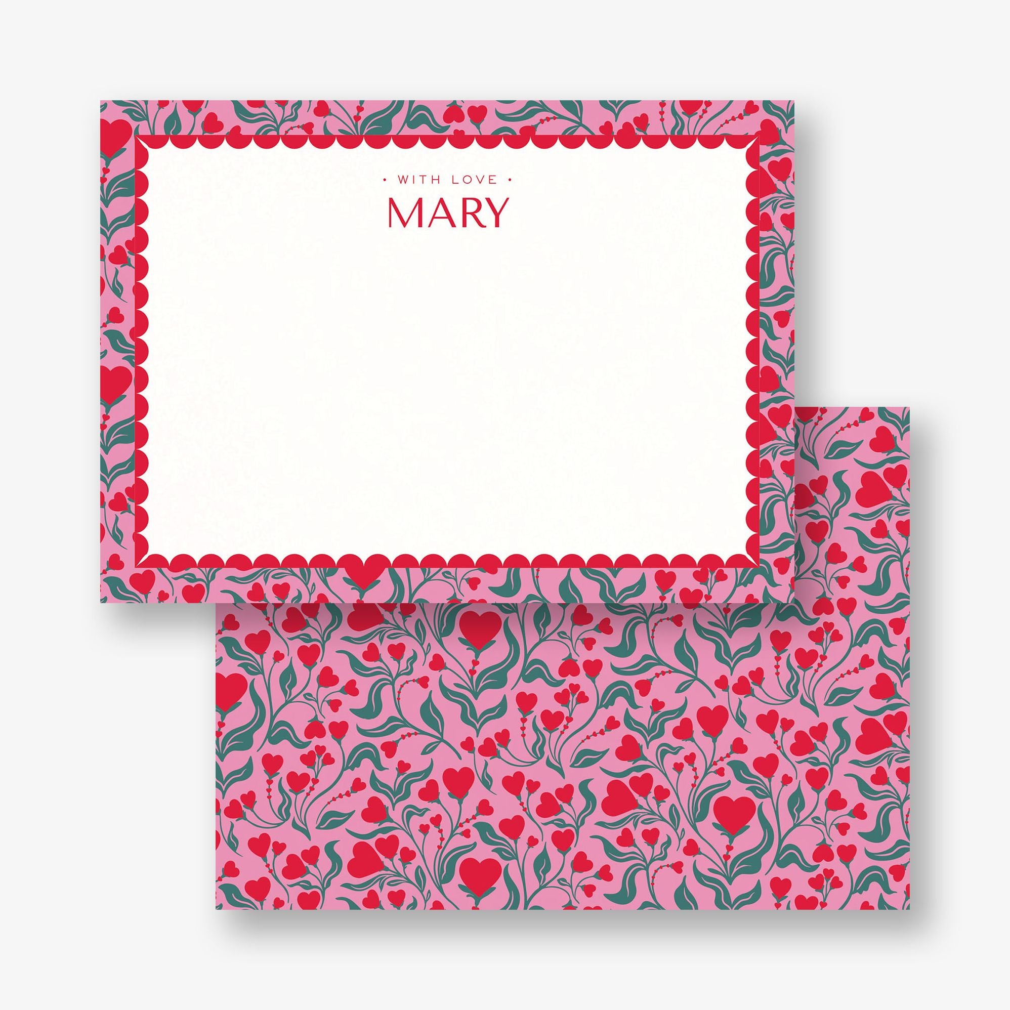 Heart Blooms Stationery