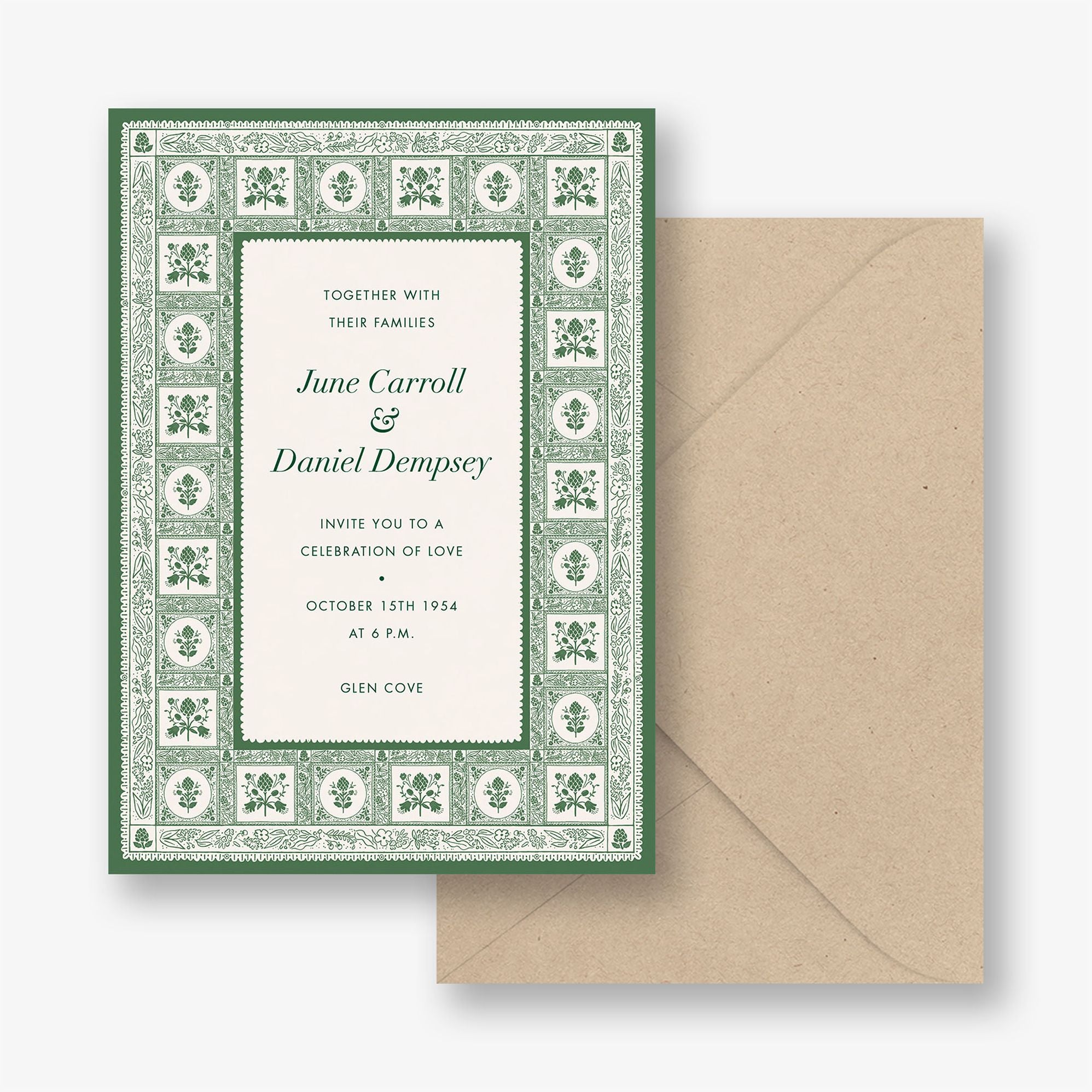Artichoke Wedding Invitation