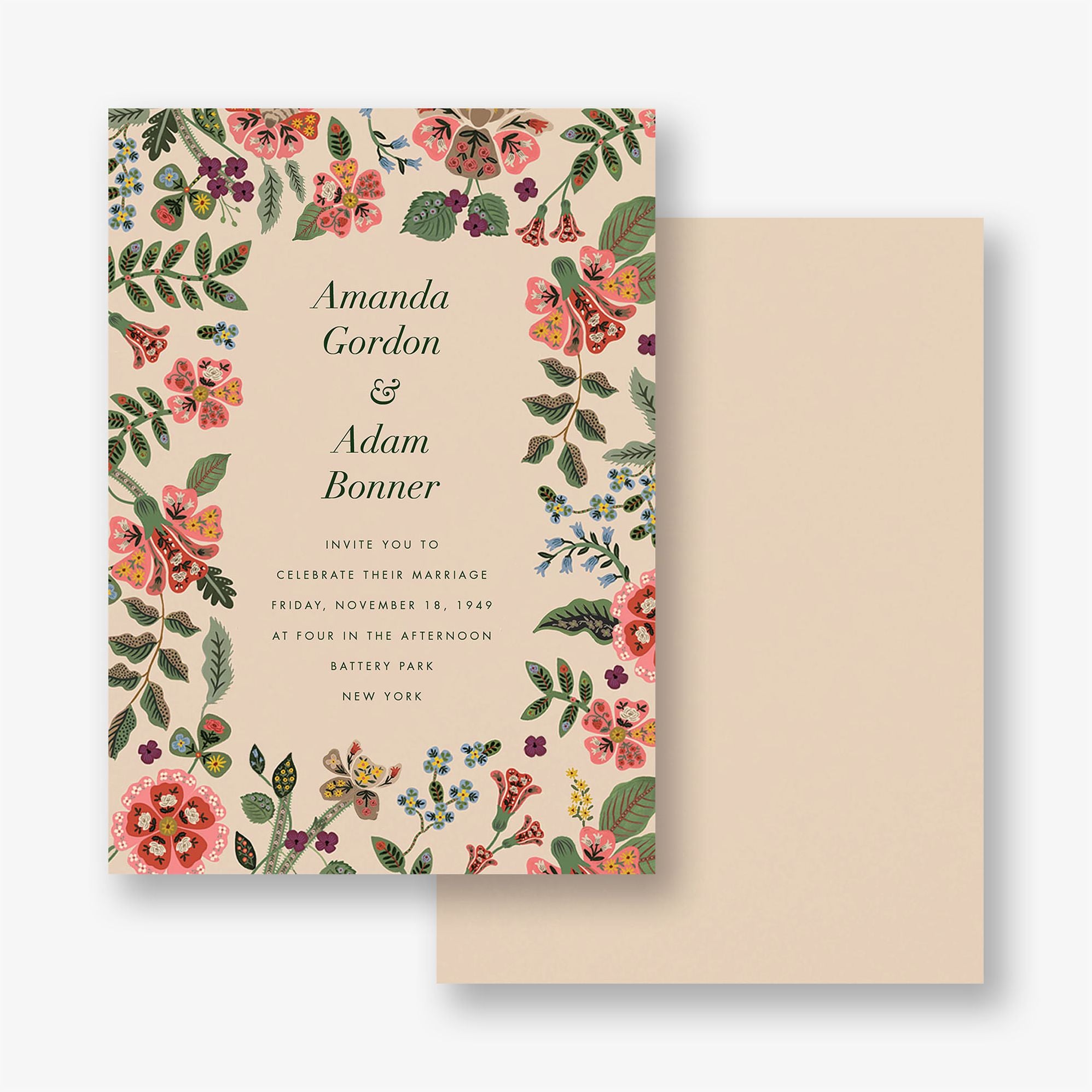 Gracie Border Wedding Invitation