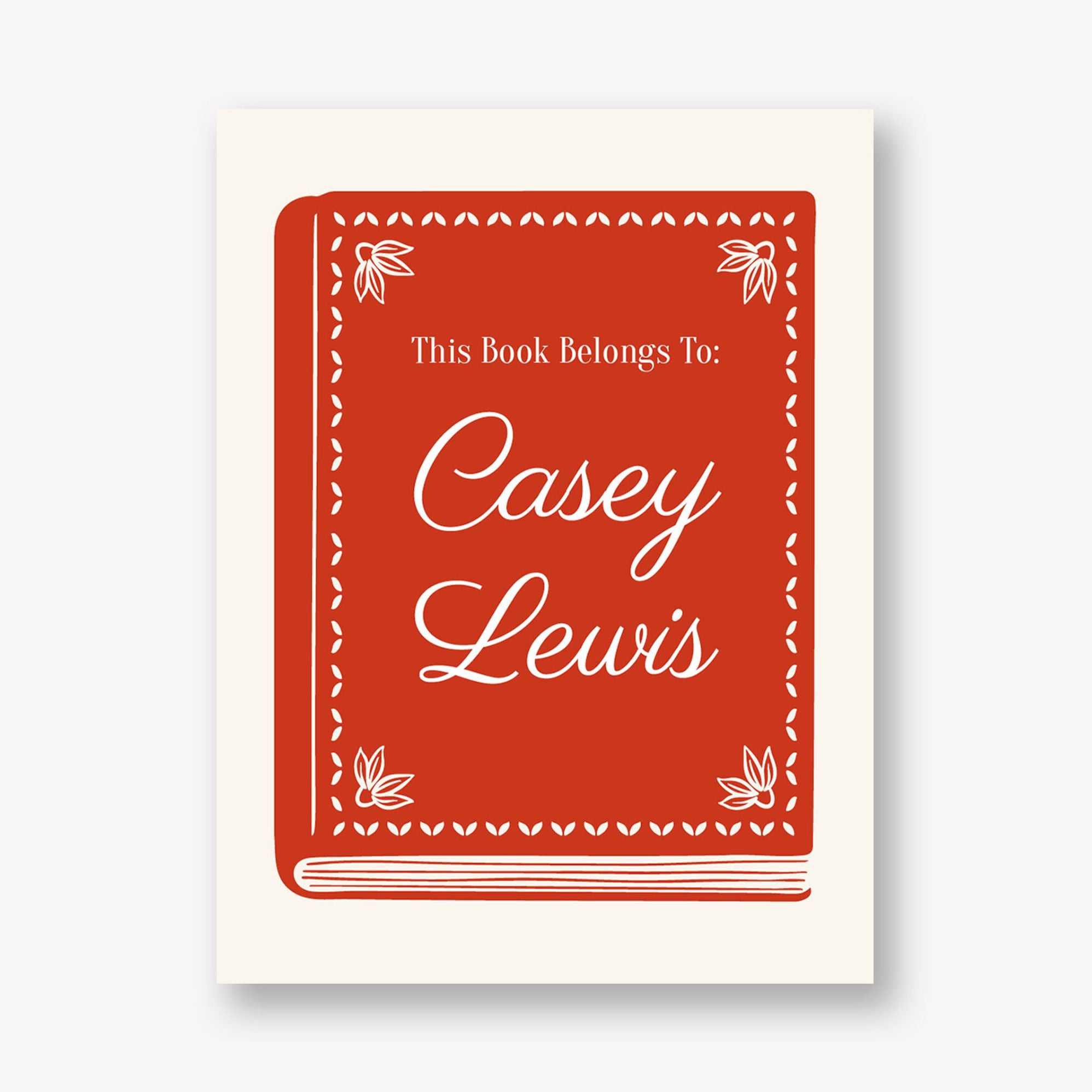 Illustrated Novel Adhesive Bookplates