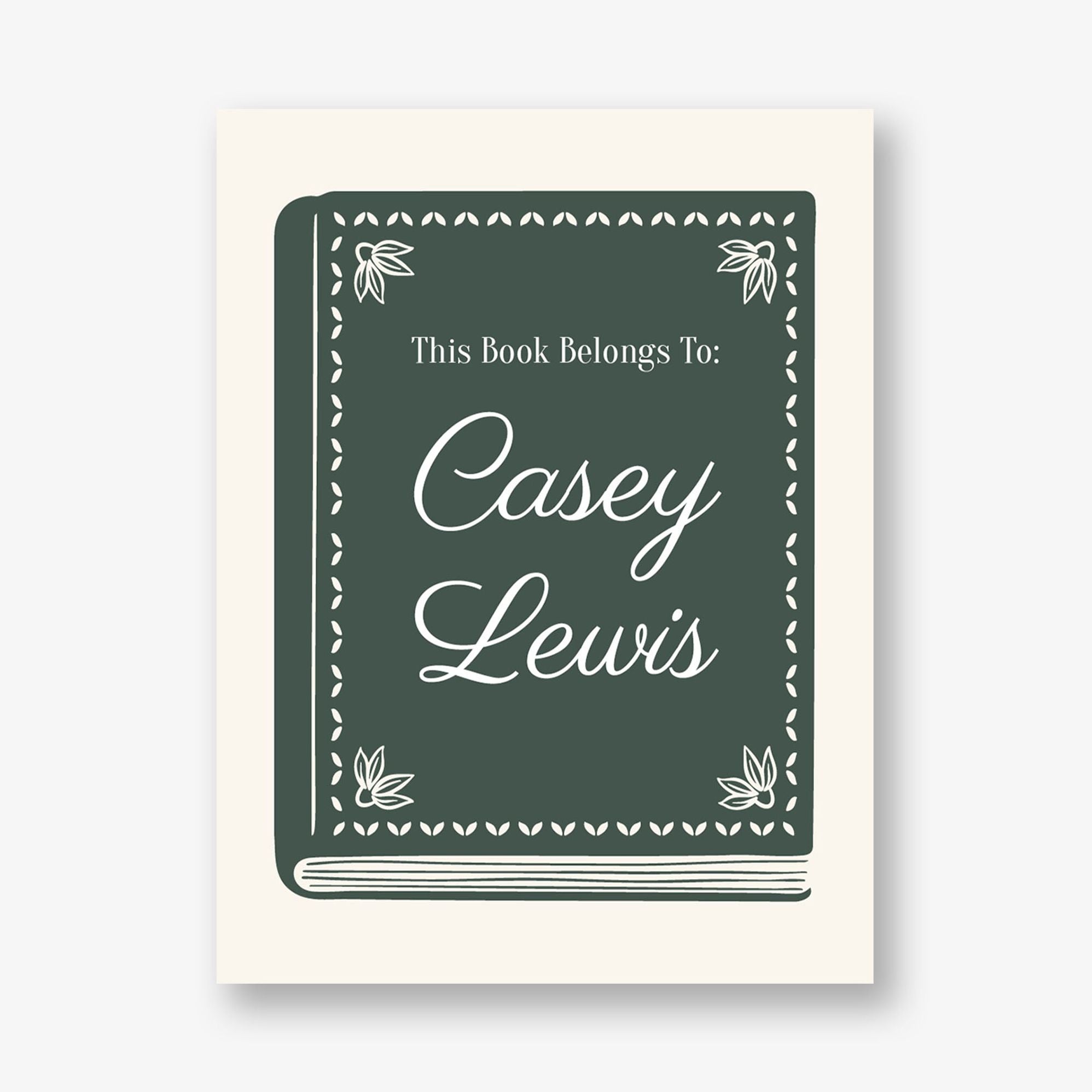 Illustrated Novel Adhesive Bookplates