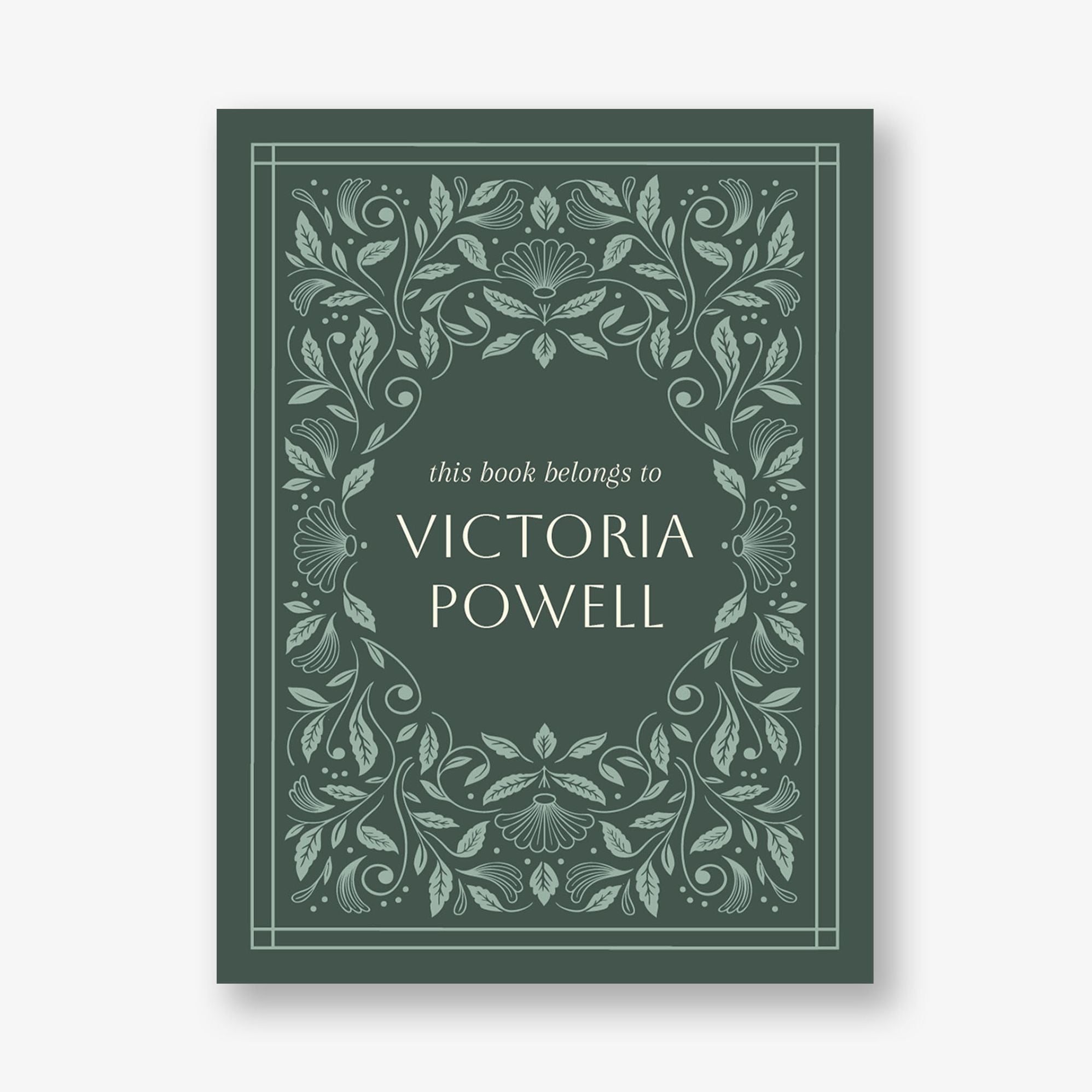 Dark Foliage Filigree Adhesive Bookplates