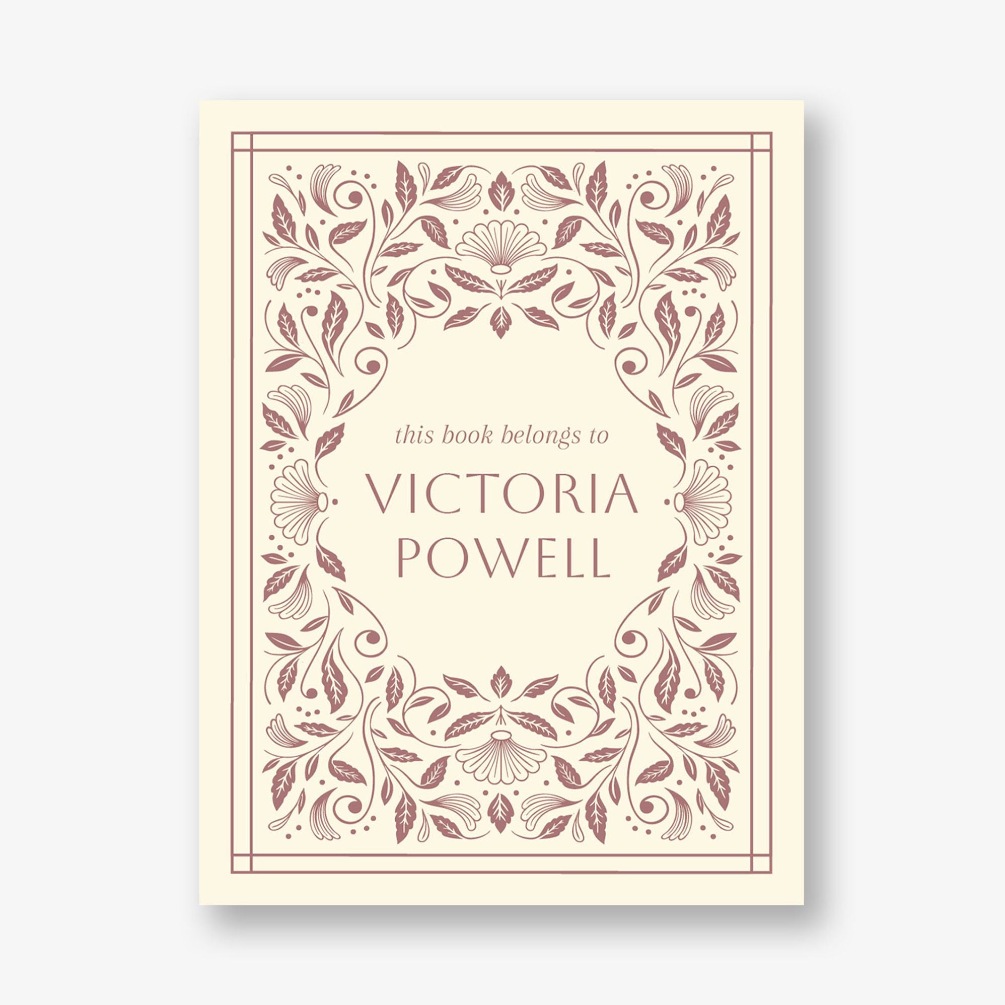 Foliage Filigree Adhesive Bookplates