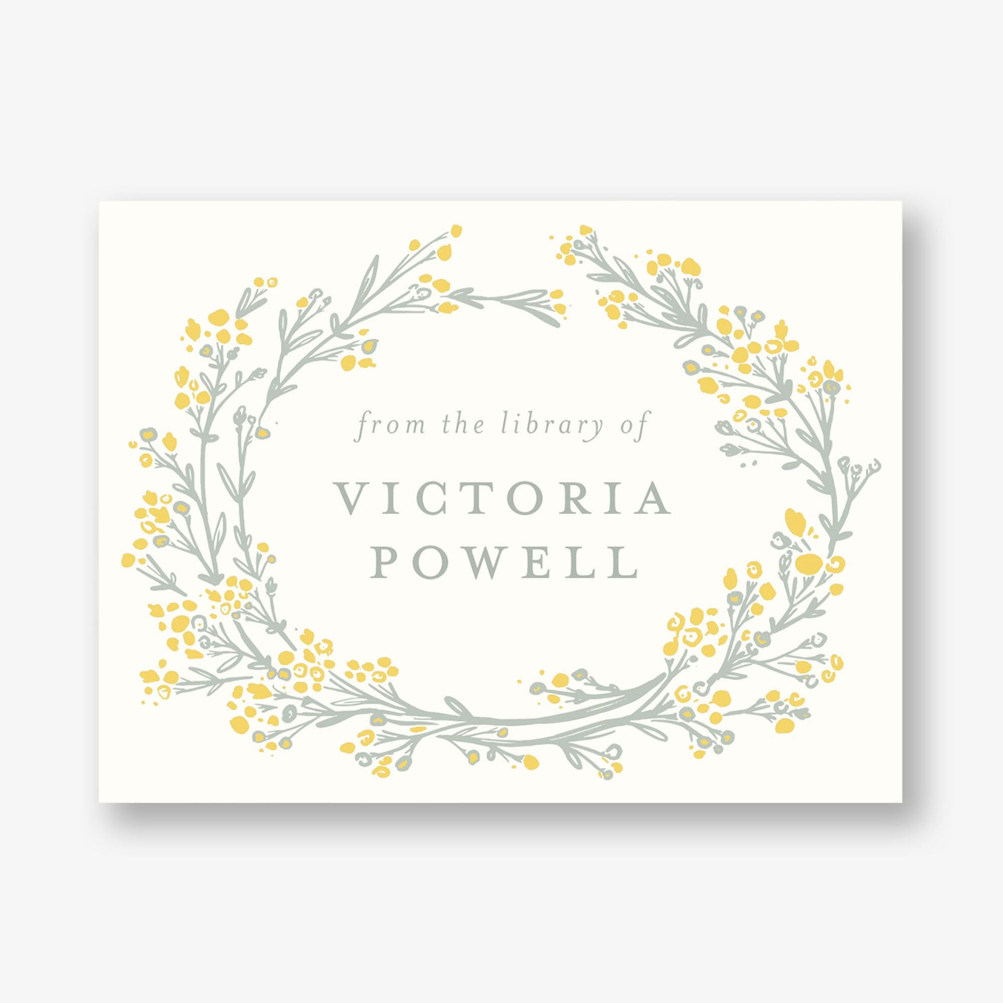 Budding Wildflowers Adhesive Bookplates