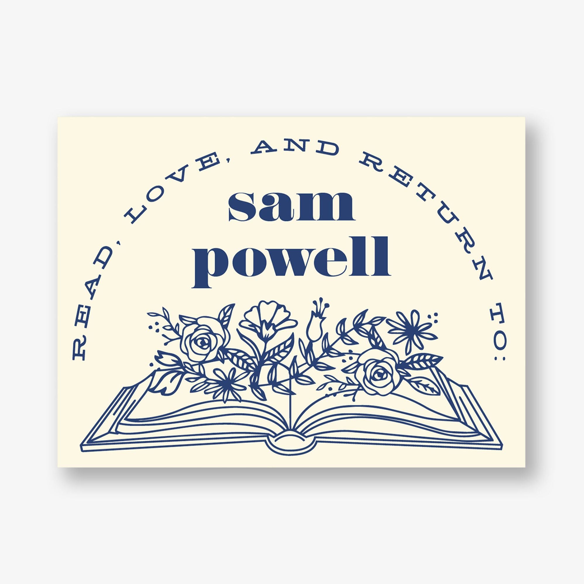 Blooming Pages Adhesive Bookplates