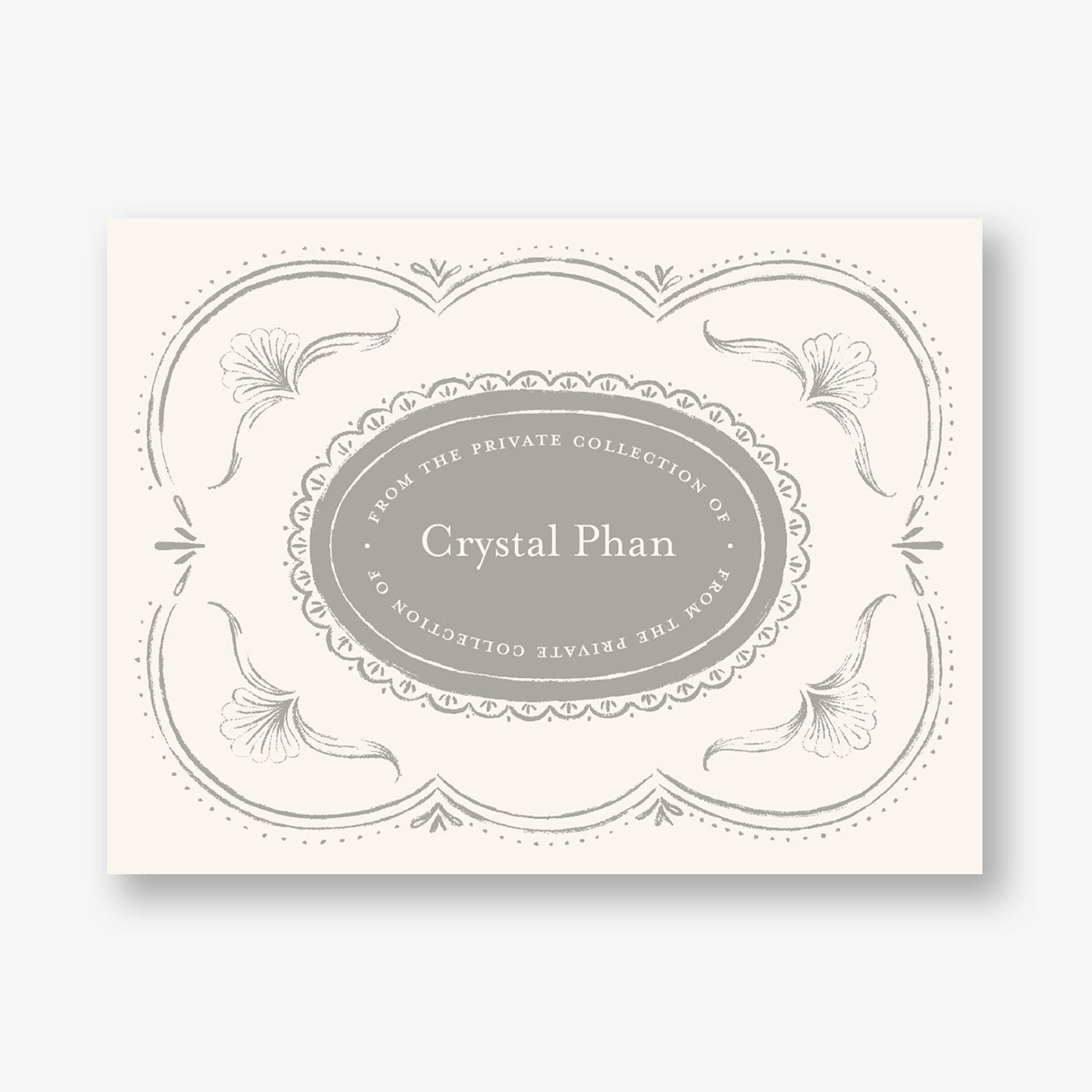 Vintage Scalloped Frame Adhesive Bookplates