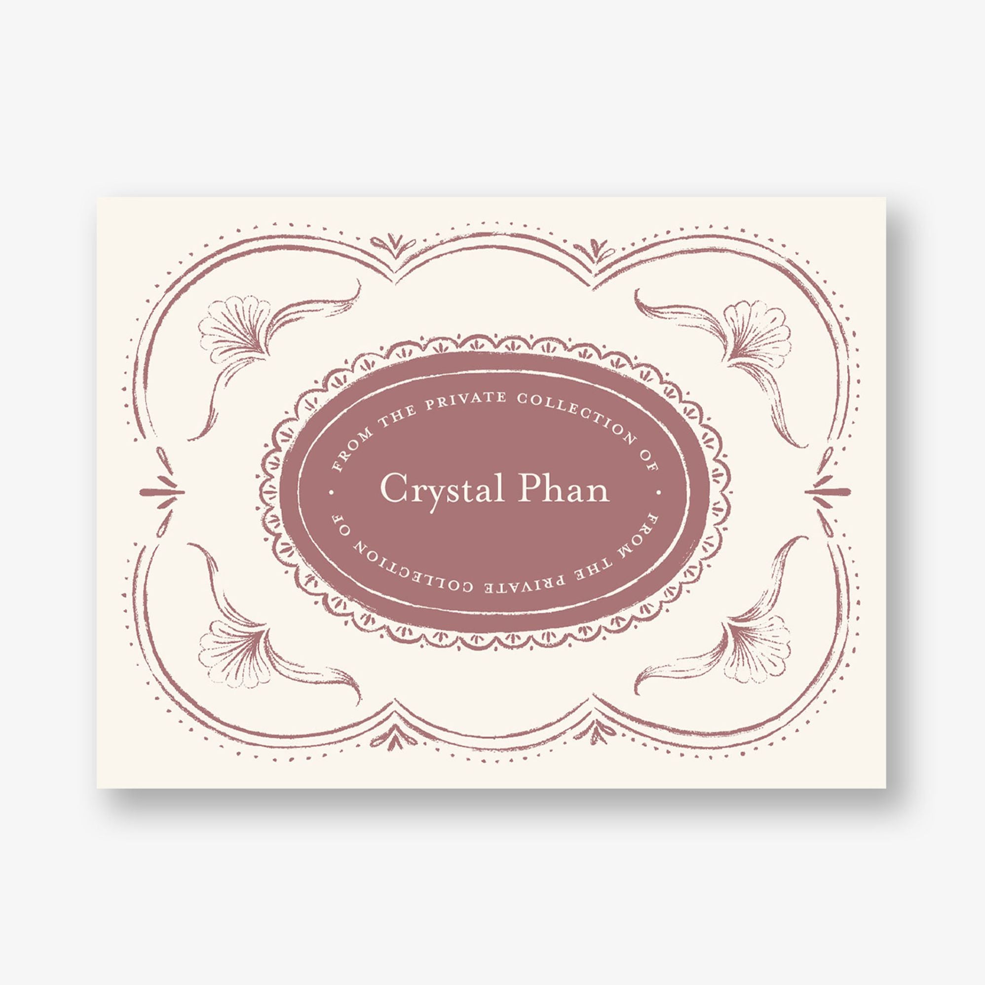 Vintage Scalloped Frame Adhesive Bookplates