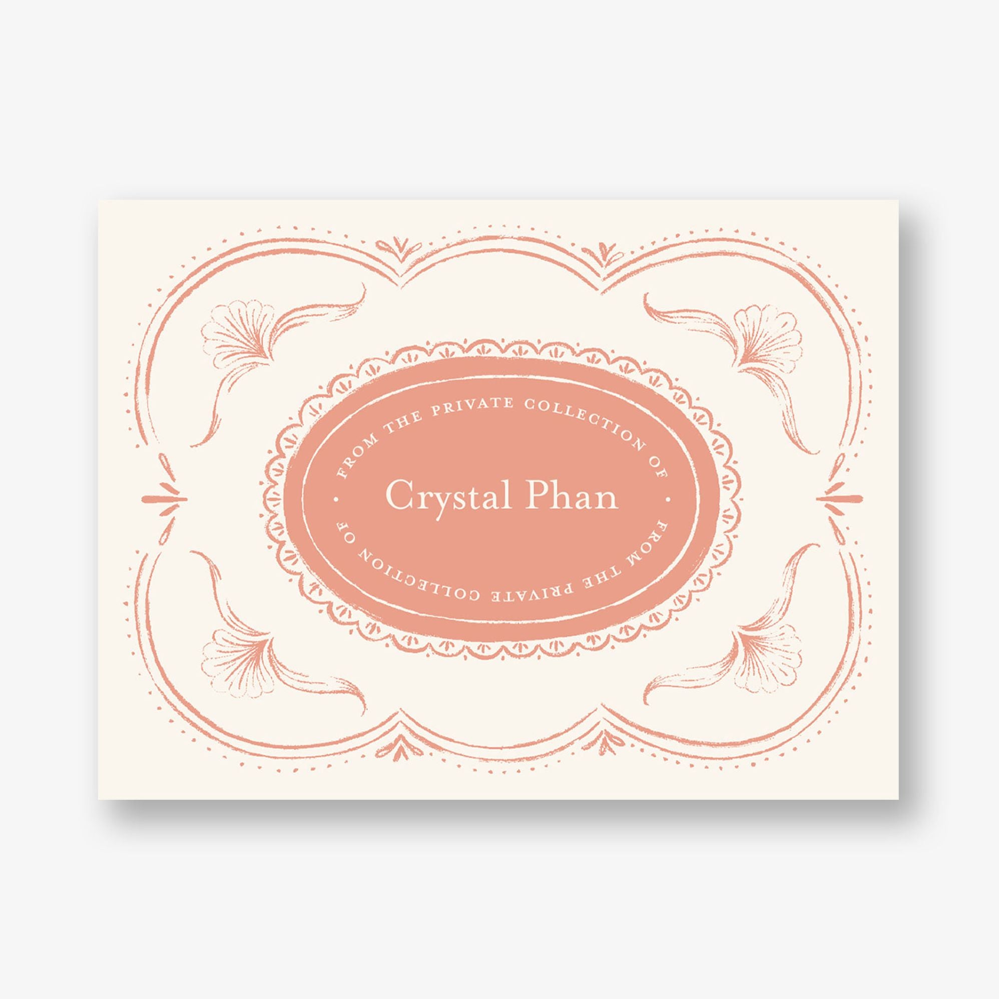 Vintage Scalloped Frame Adhesive Bookplates