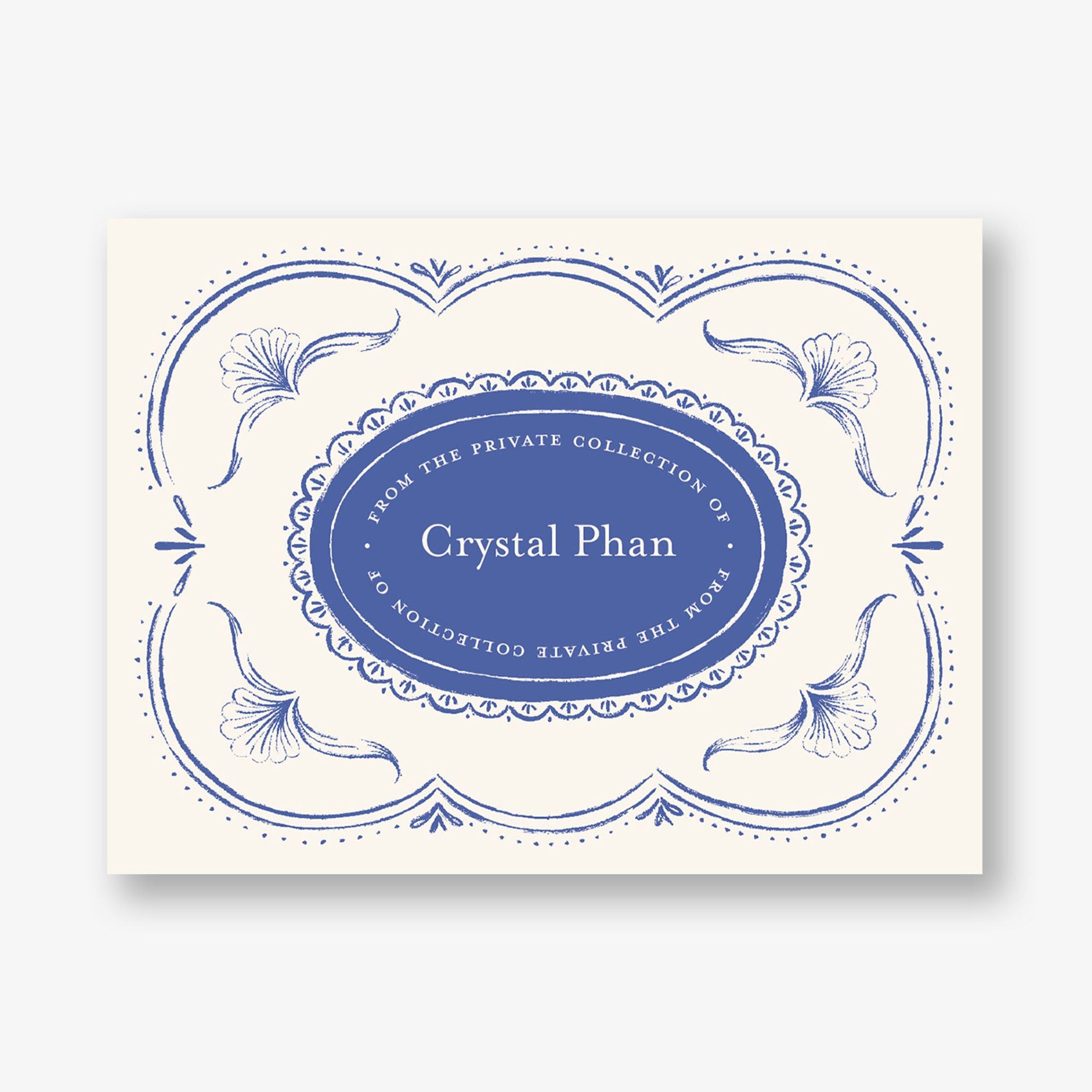 Vintage Scalloped Frame Adhesive Bookplates