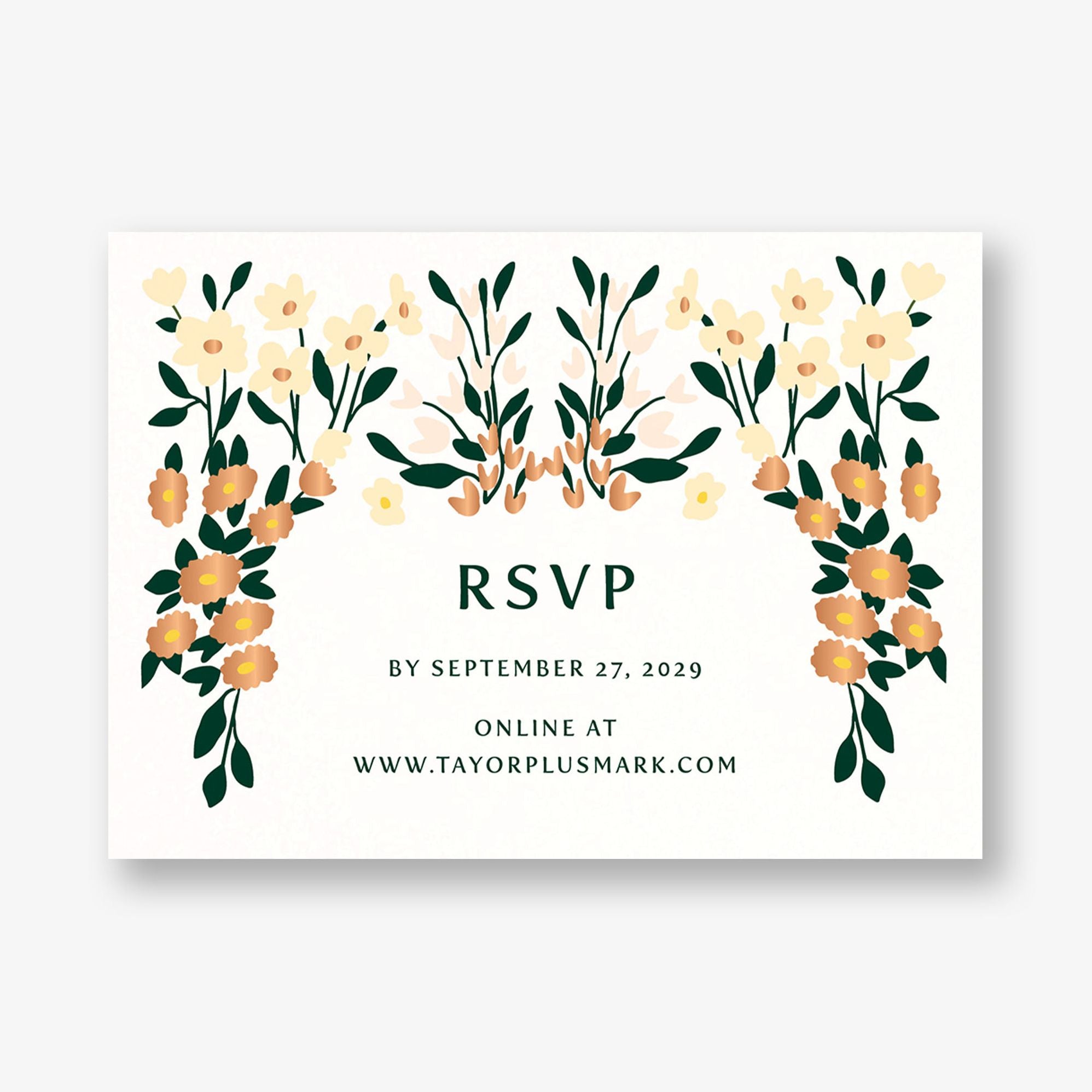 Cottage Garden Foil Response Card