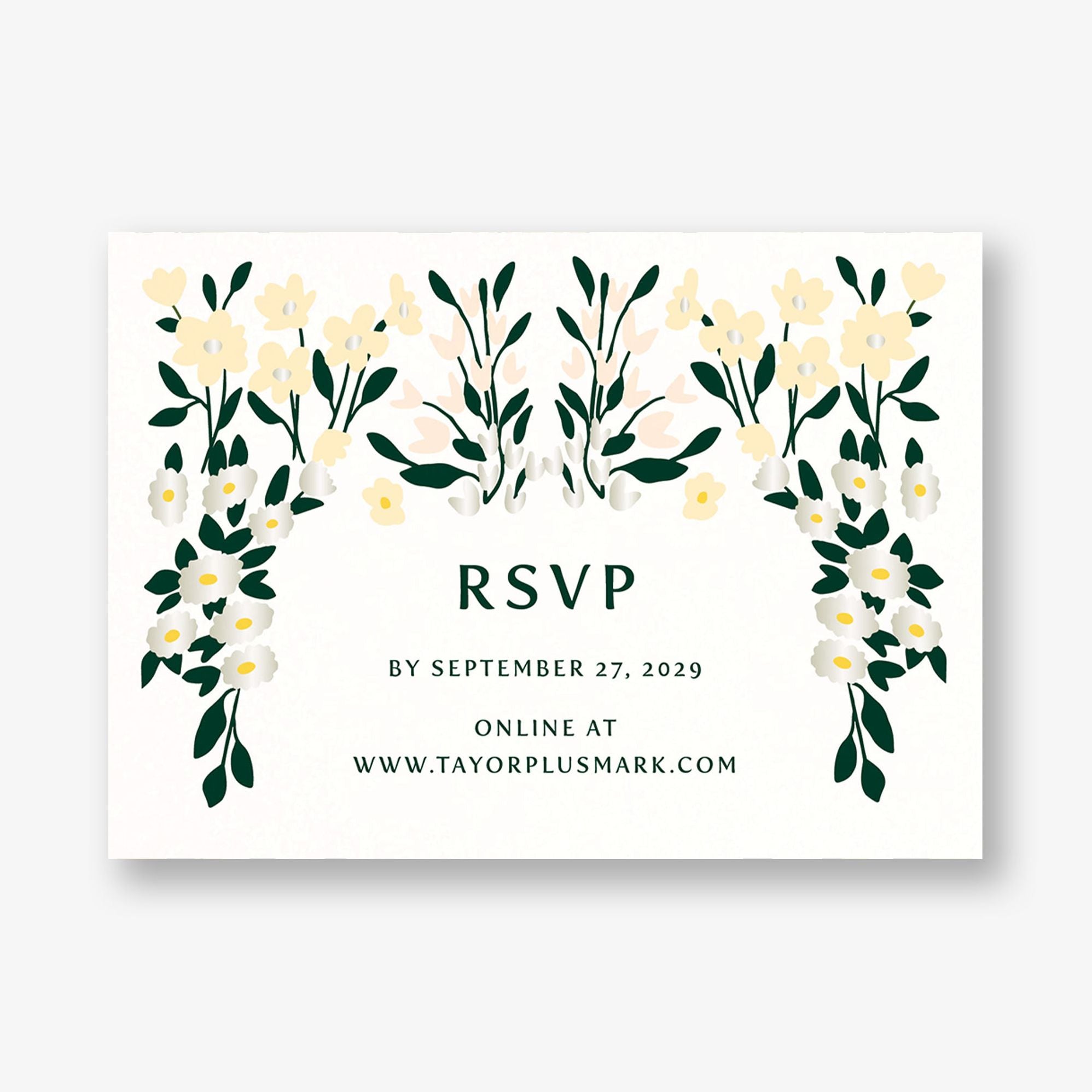 Cottage Garden Foil Response Card