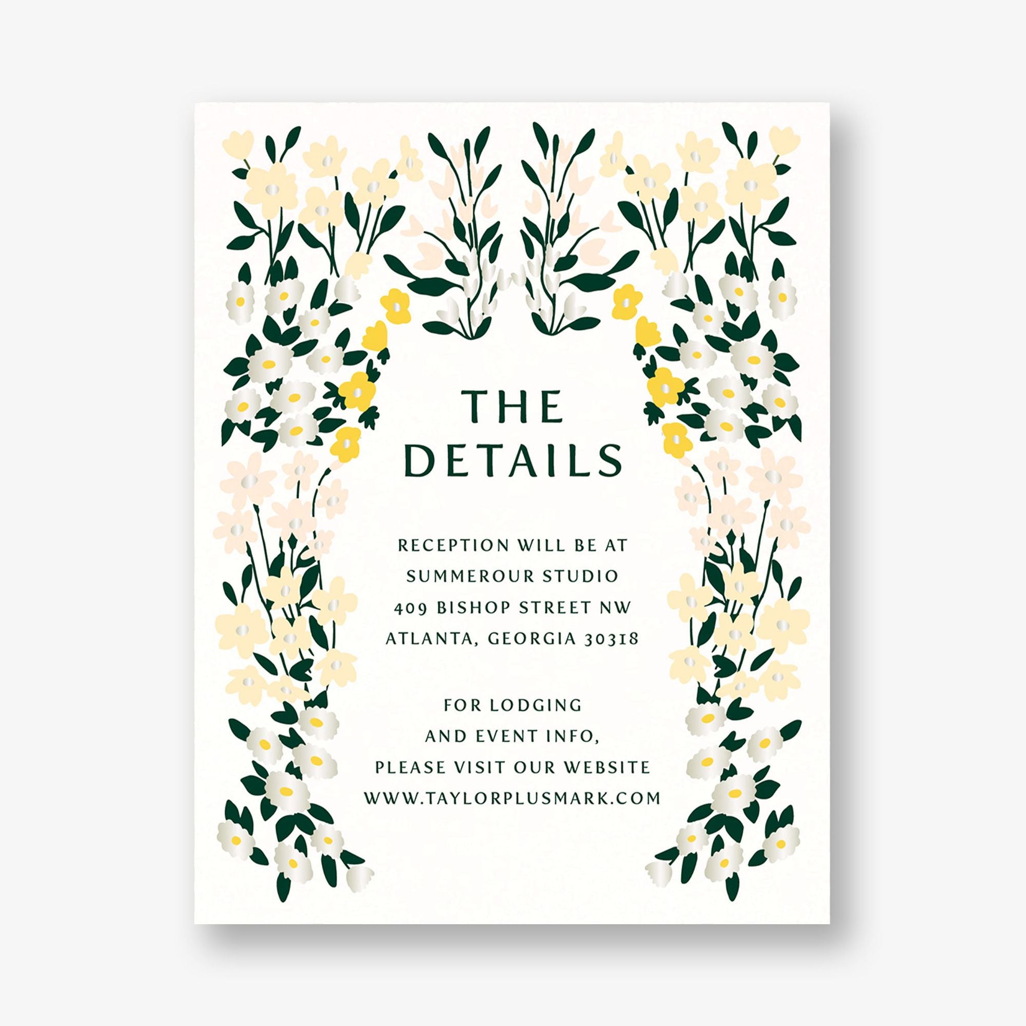 Cottage Garden Foil Information Card
