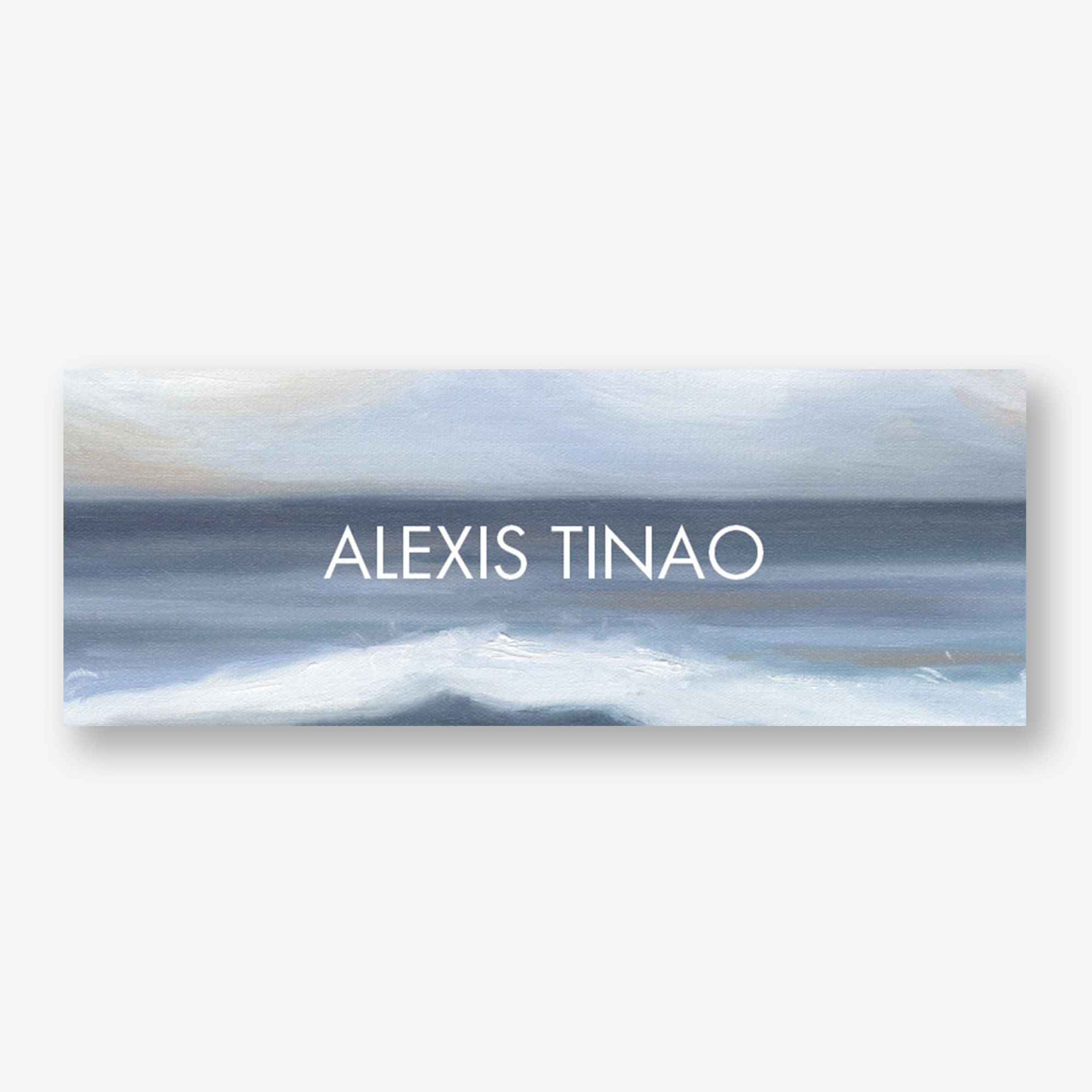 Ocean Waves Long Personalized Label