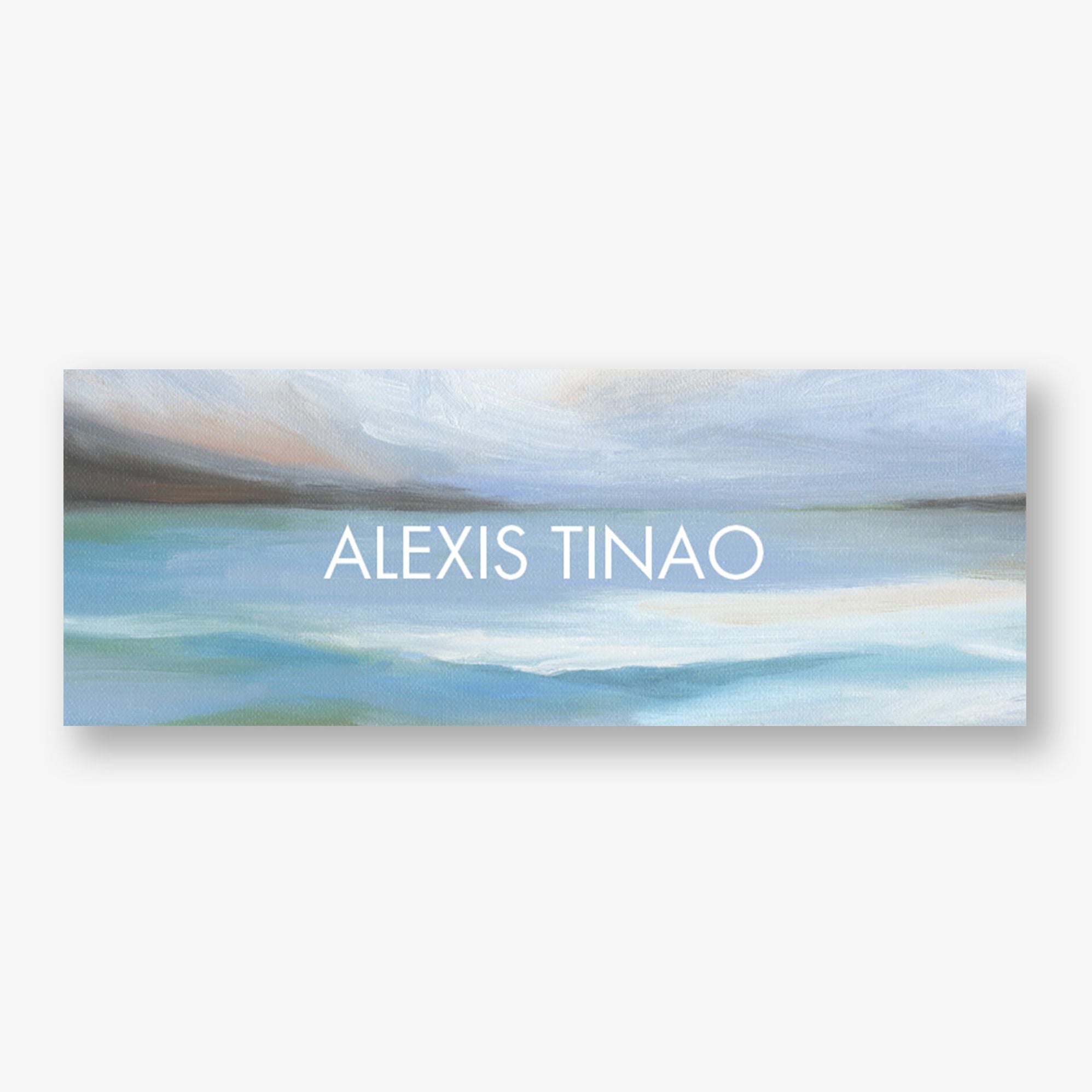 Ocean Waves Long Personalized Label