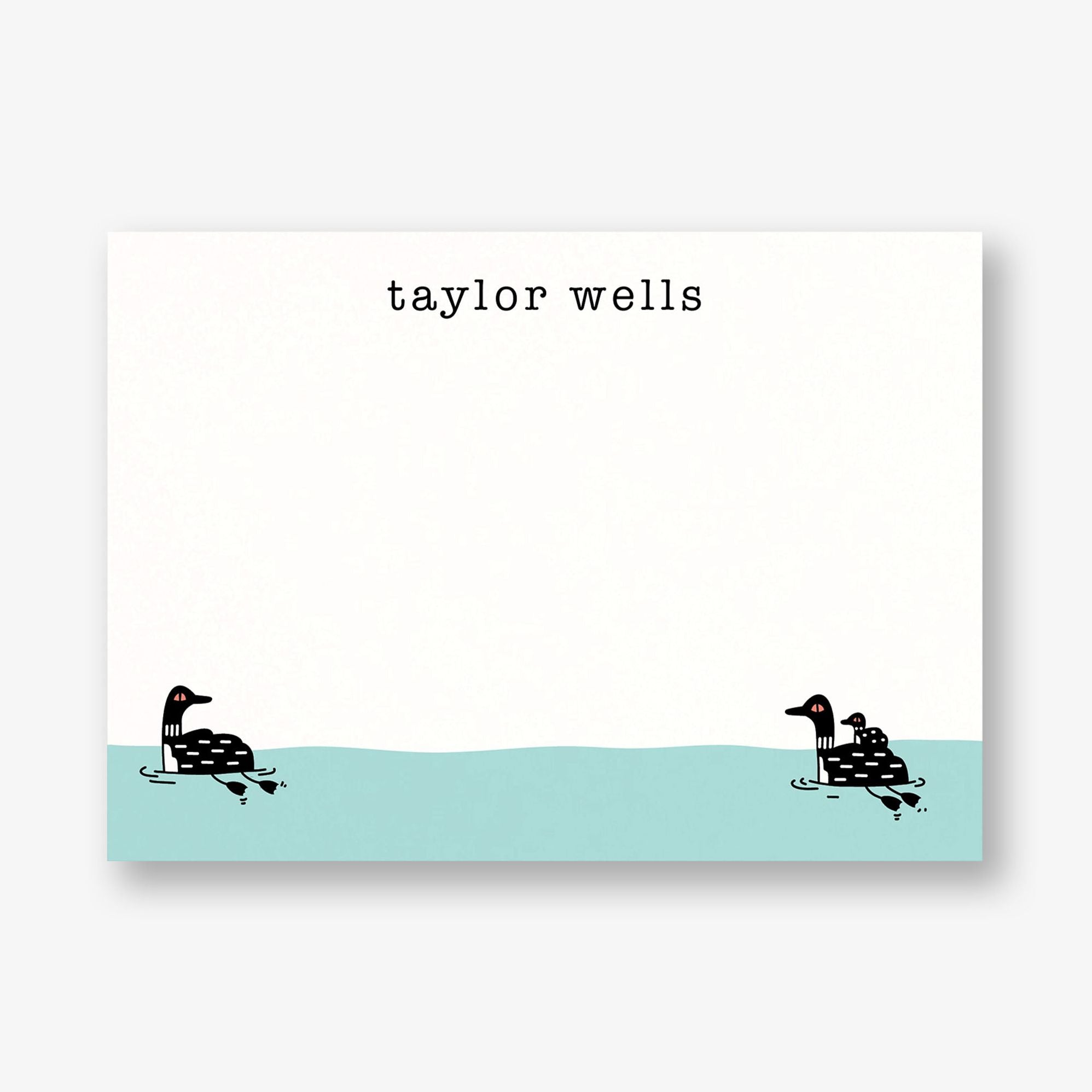Loon and Lake Stationery