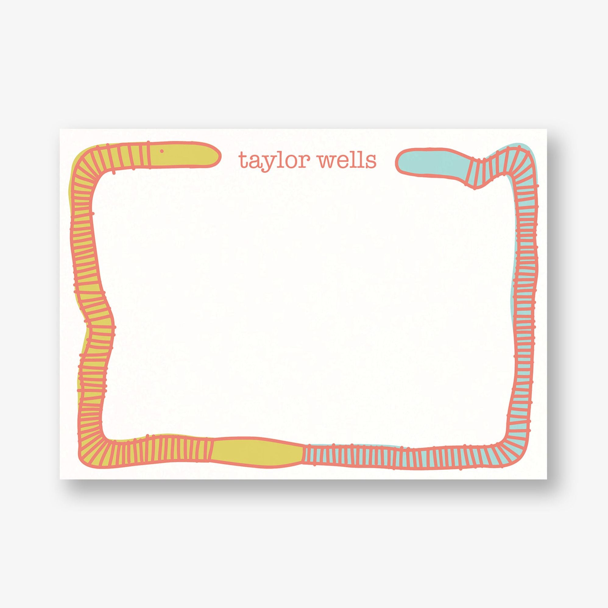 Wiggle Worm Stationery