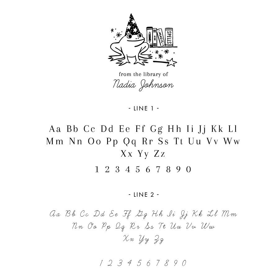 Frog Wizard Custom Stamp Gift Set