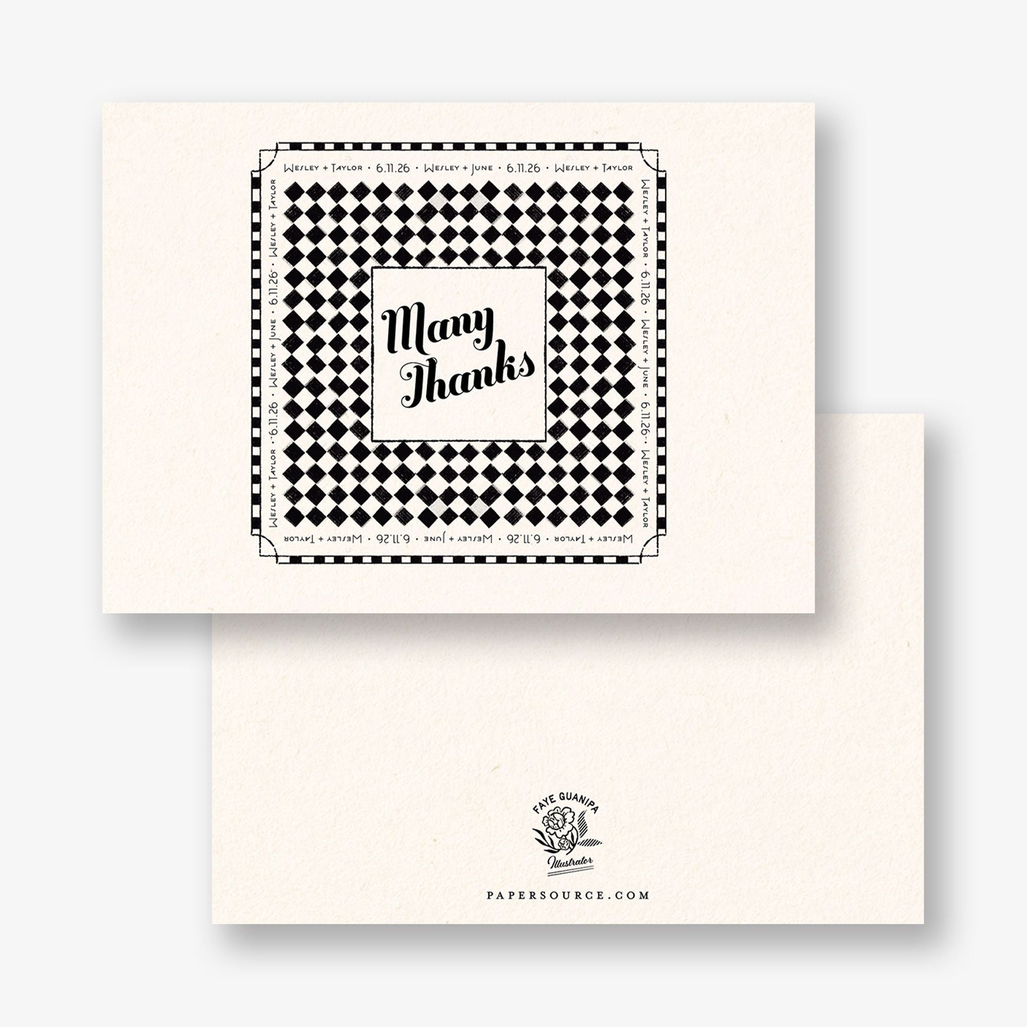 Vintage NYC Deli Thank You Card