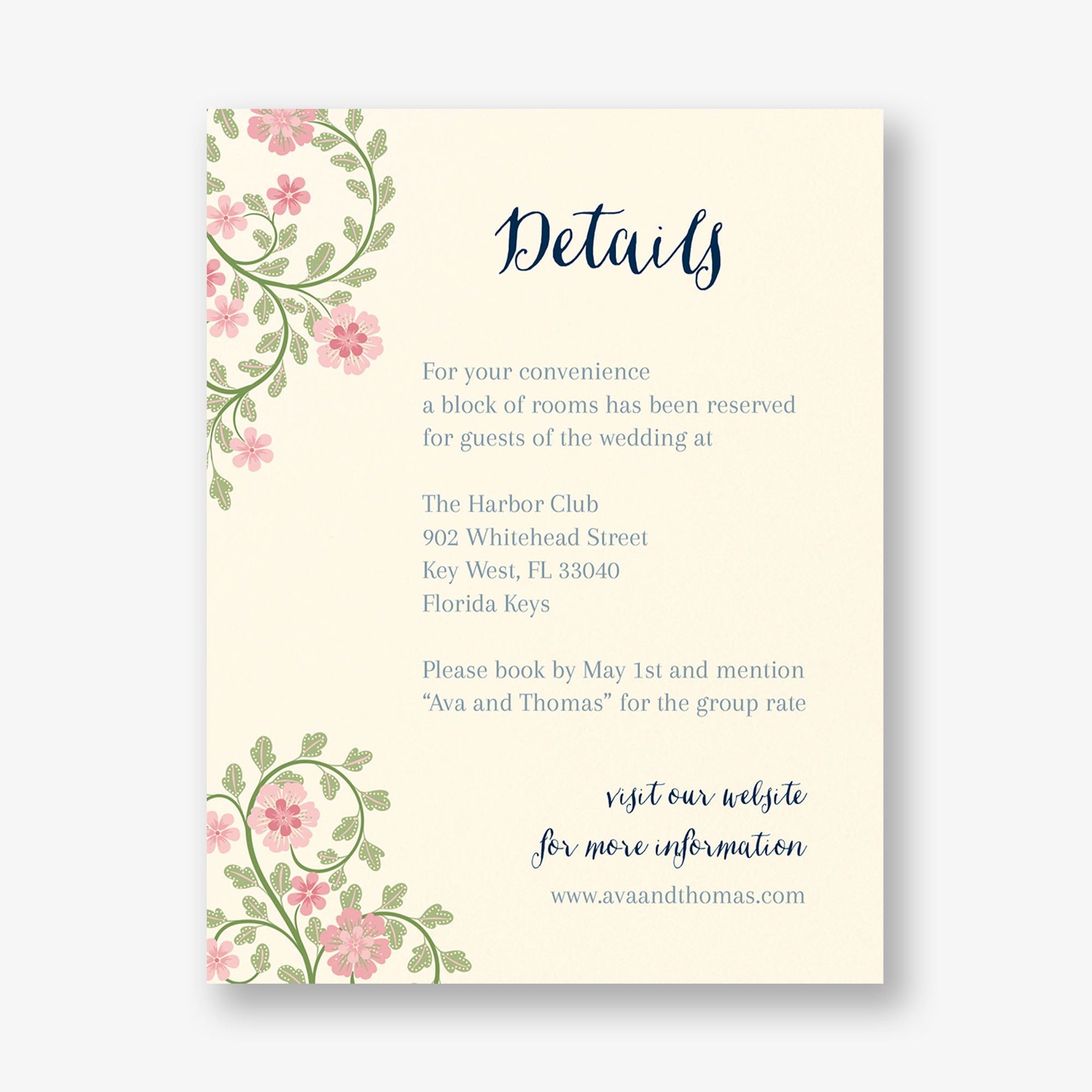 Flower Garden Information Card