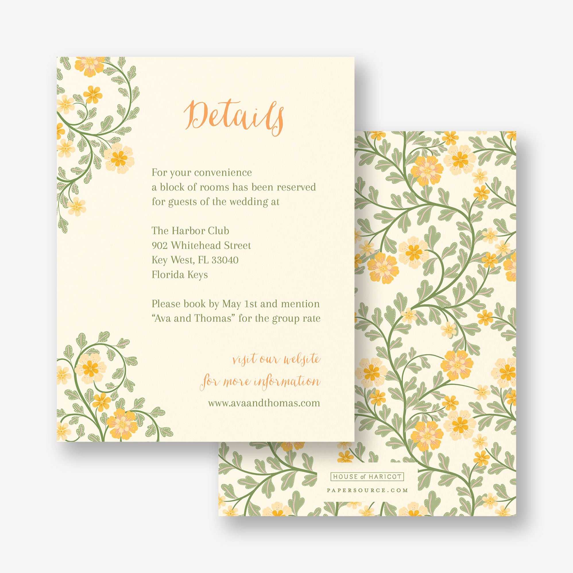 Flower Garden Information Card
