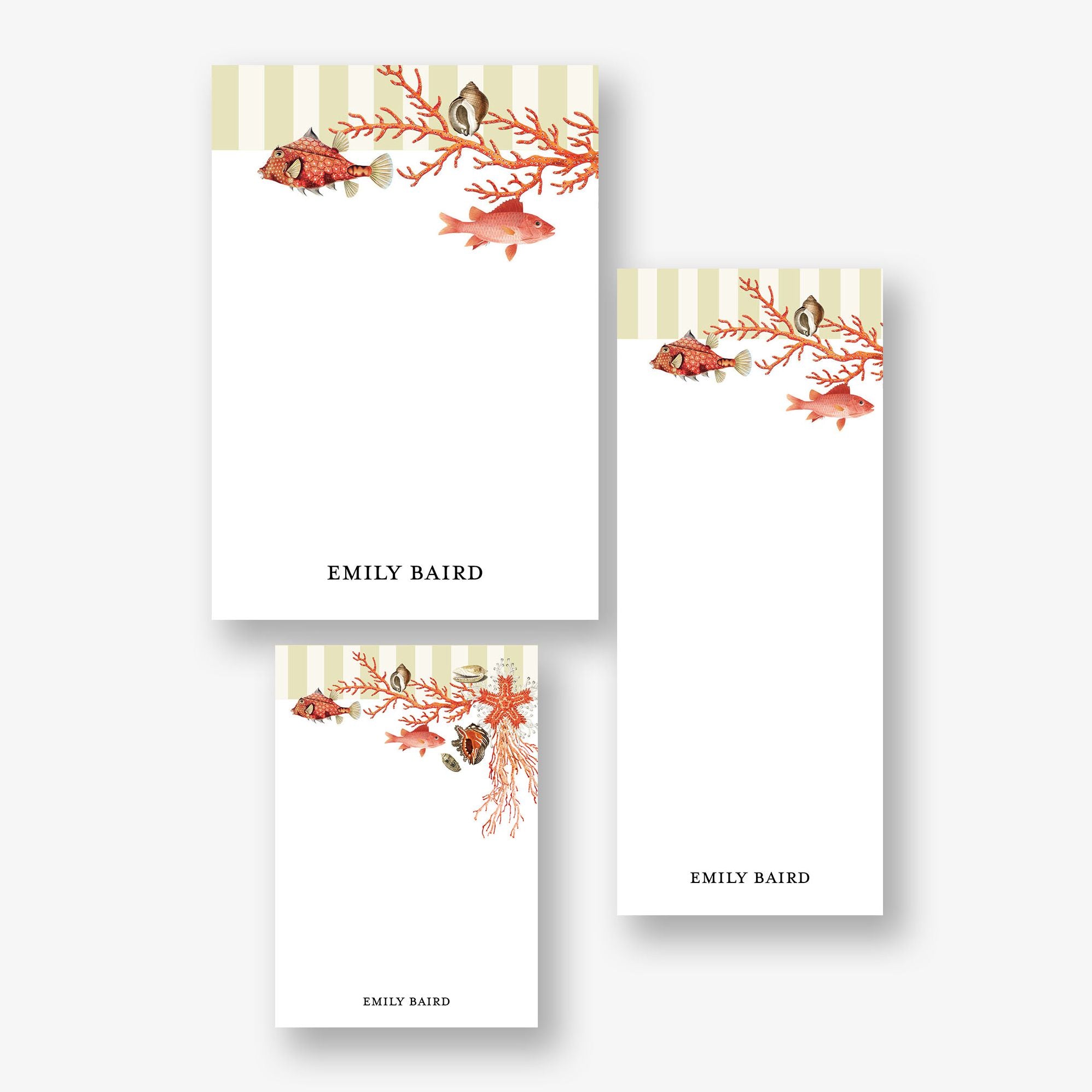 Curios and Creatures Personalized Mixed Notepad Set
