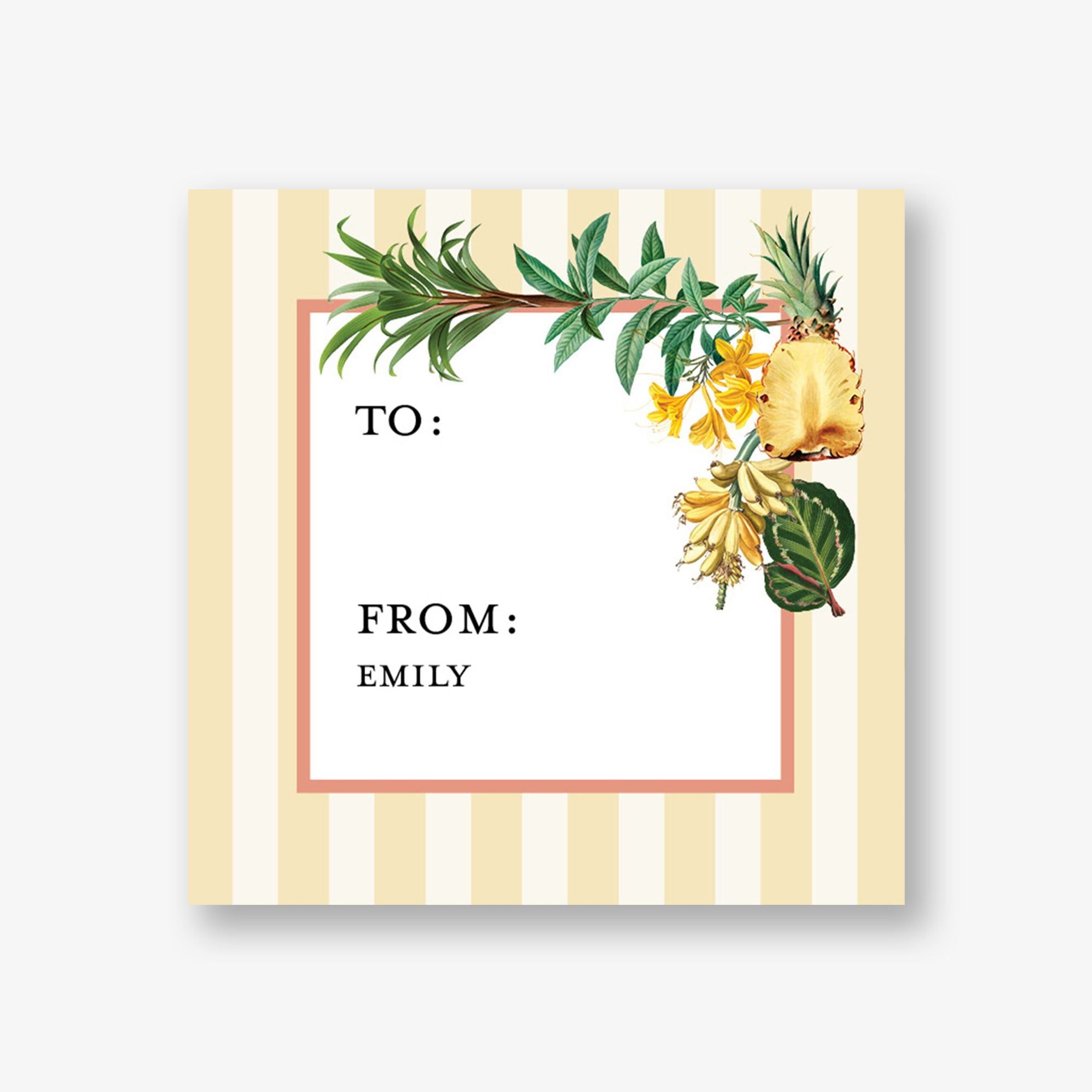 Tide Pool Custom Gift Tag Label
