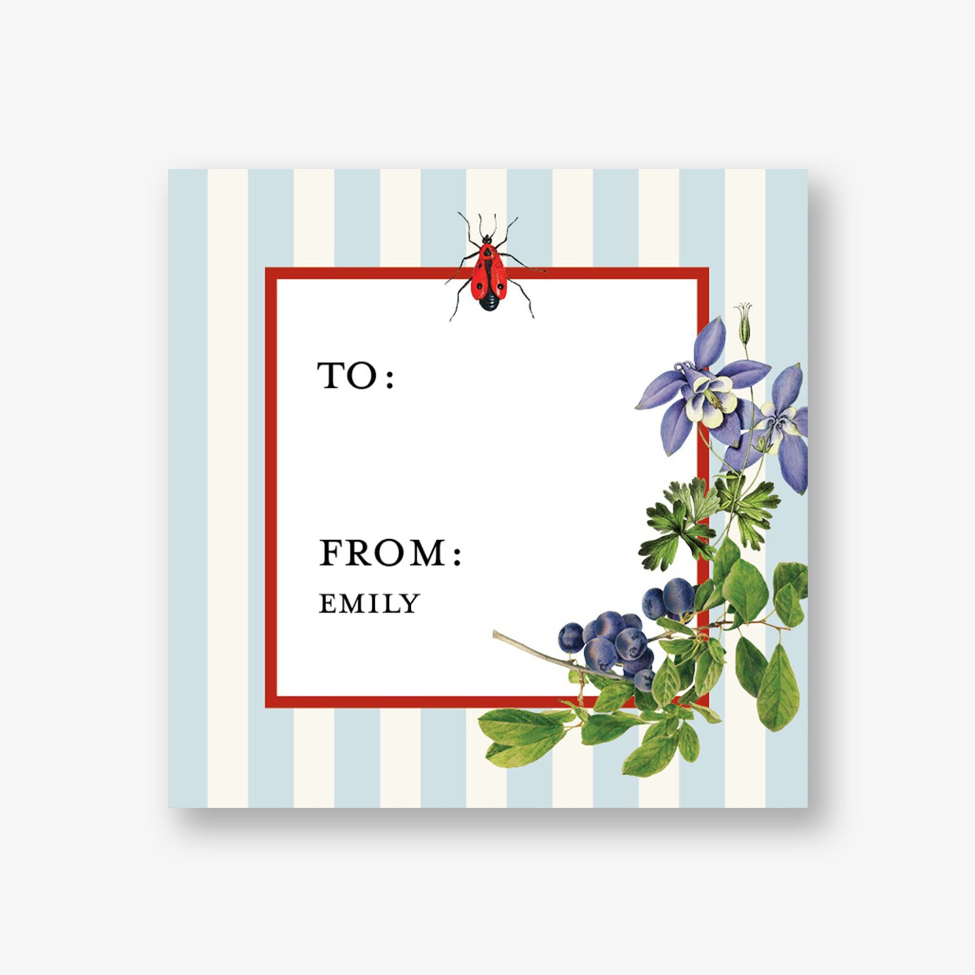 Tide Pool Custom Gift Tag Label
