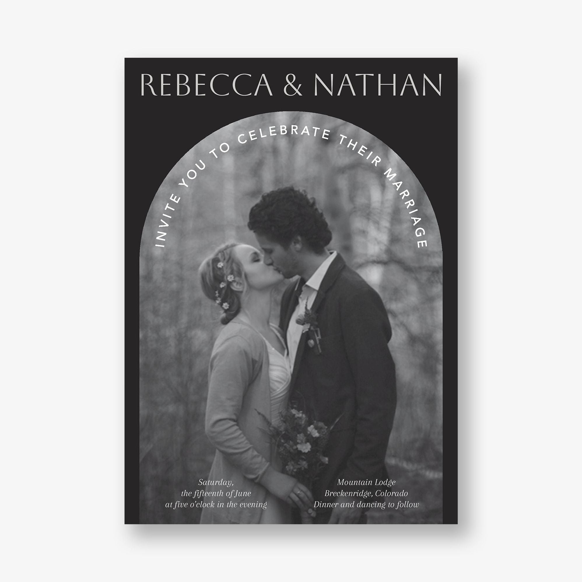 Photo Arch Wedding Invitation