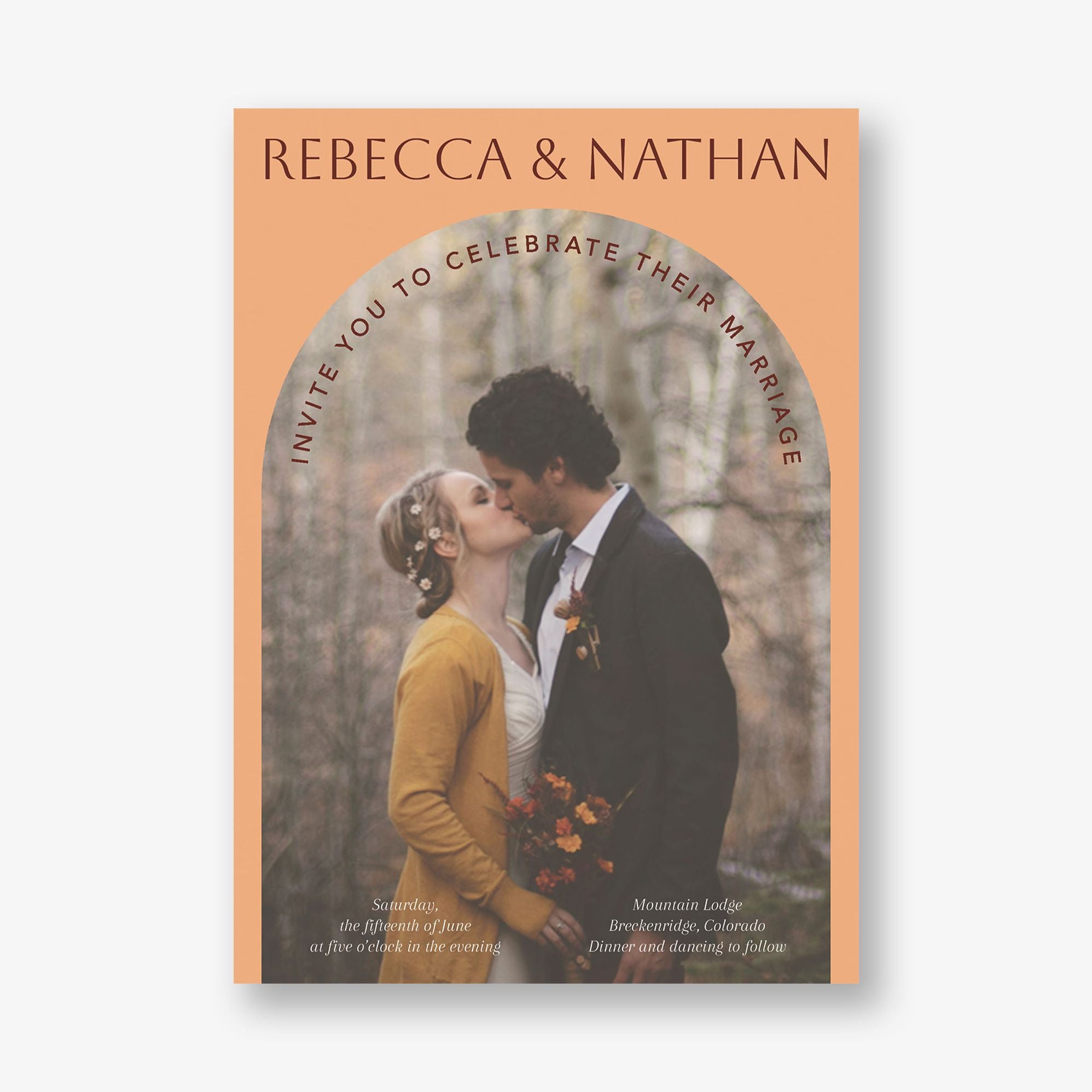 Photo Arch Wedding Invitation