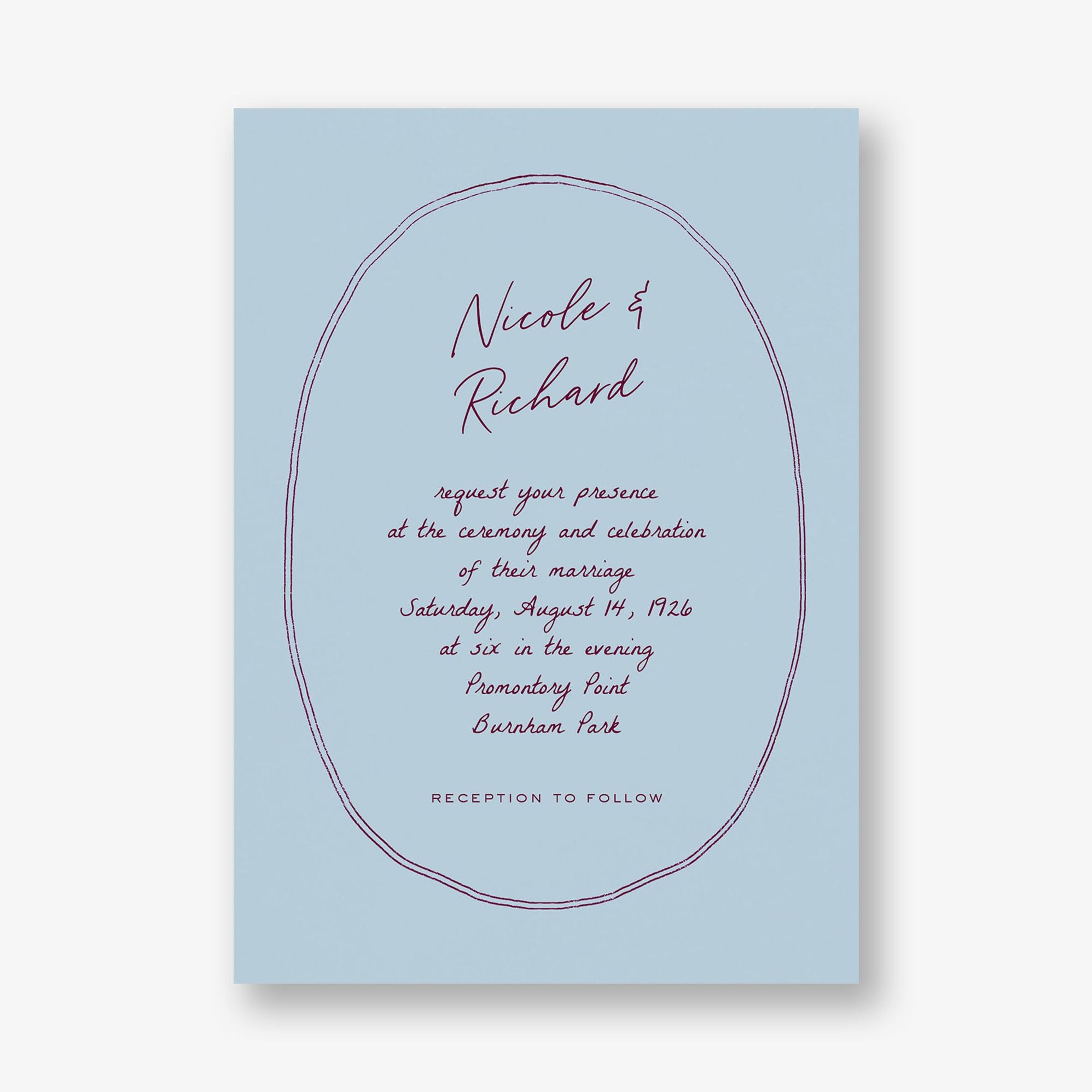 Twin Lines Wedding Invitation