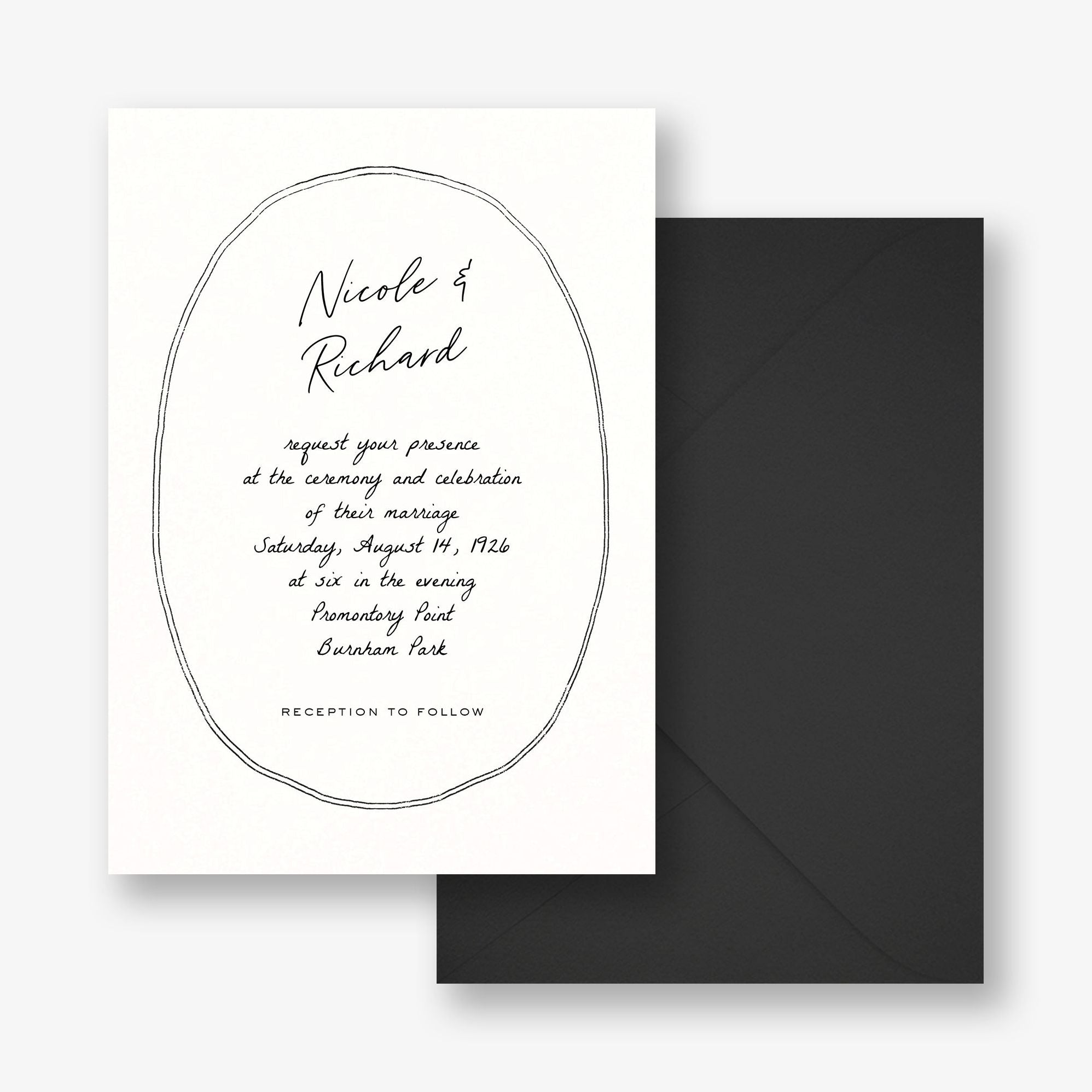Twin Lines Wedding Invitation