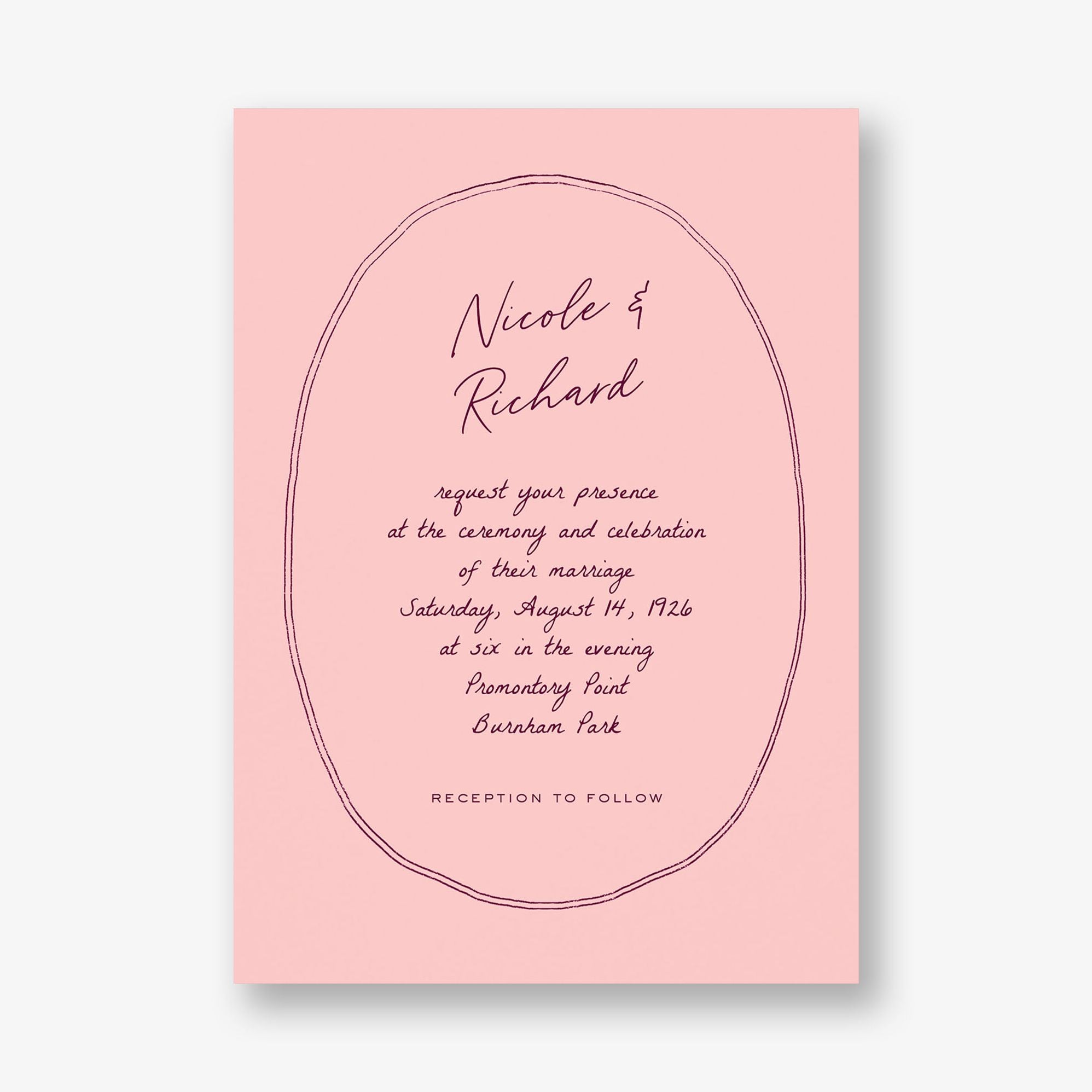 Twin Lines Wedding Invitation