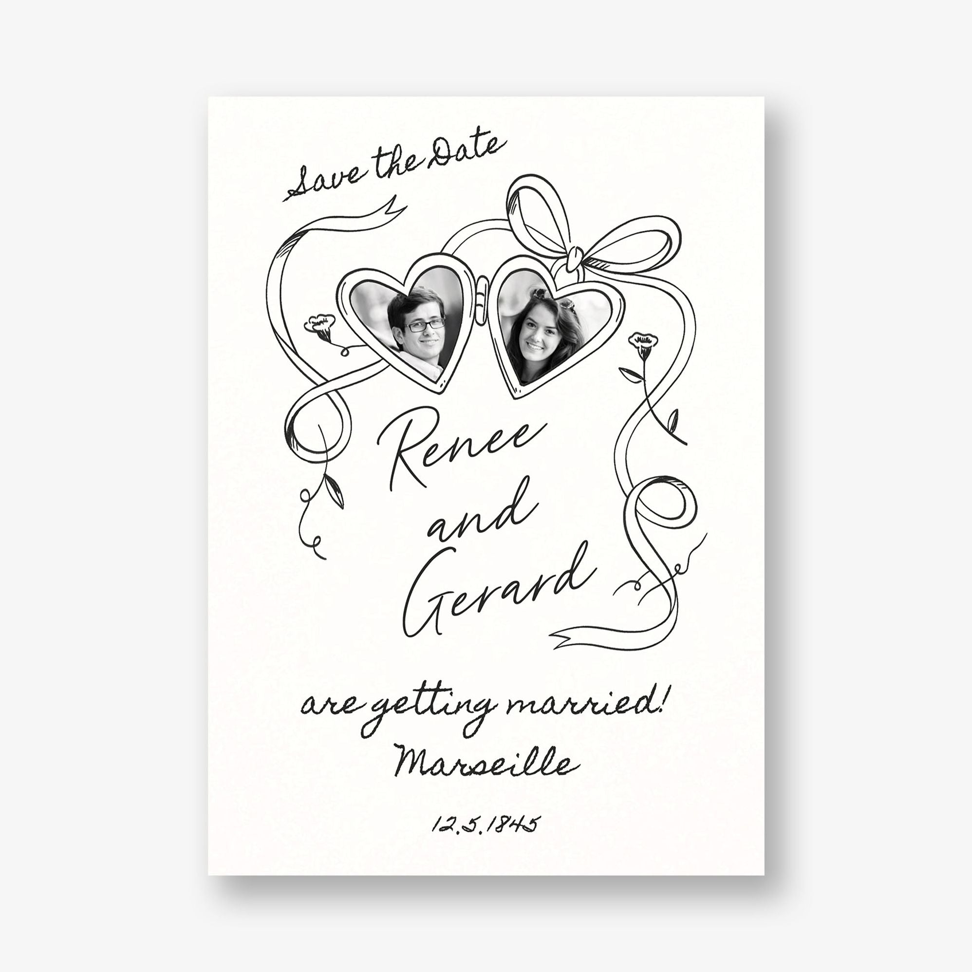 Locket Photo Save the Date
