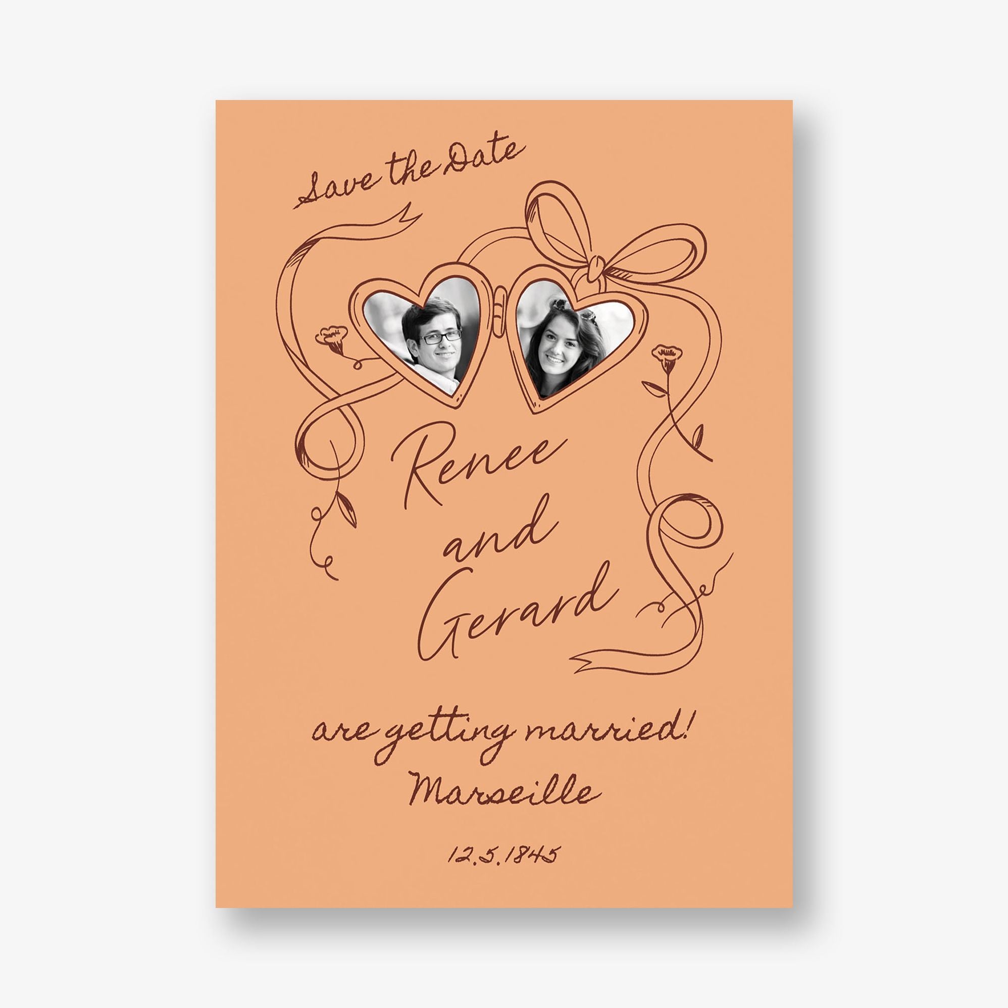 Locket Photo Save the Date