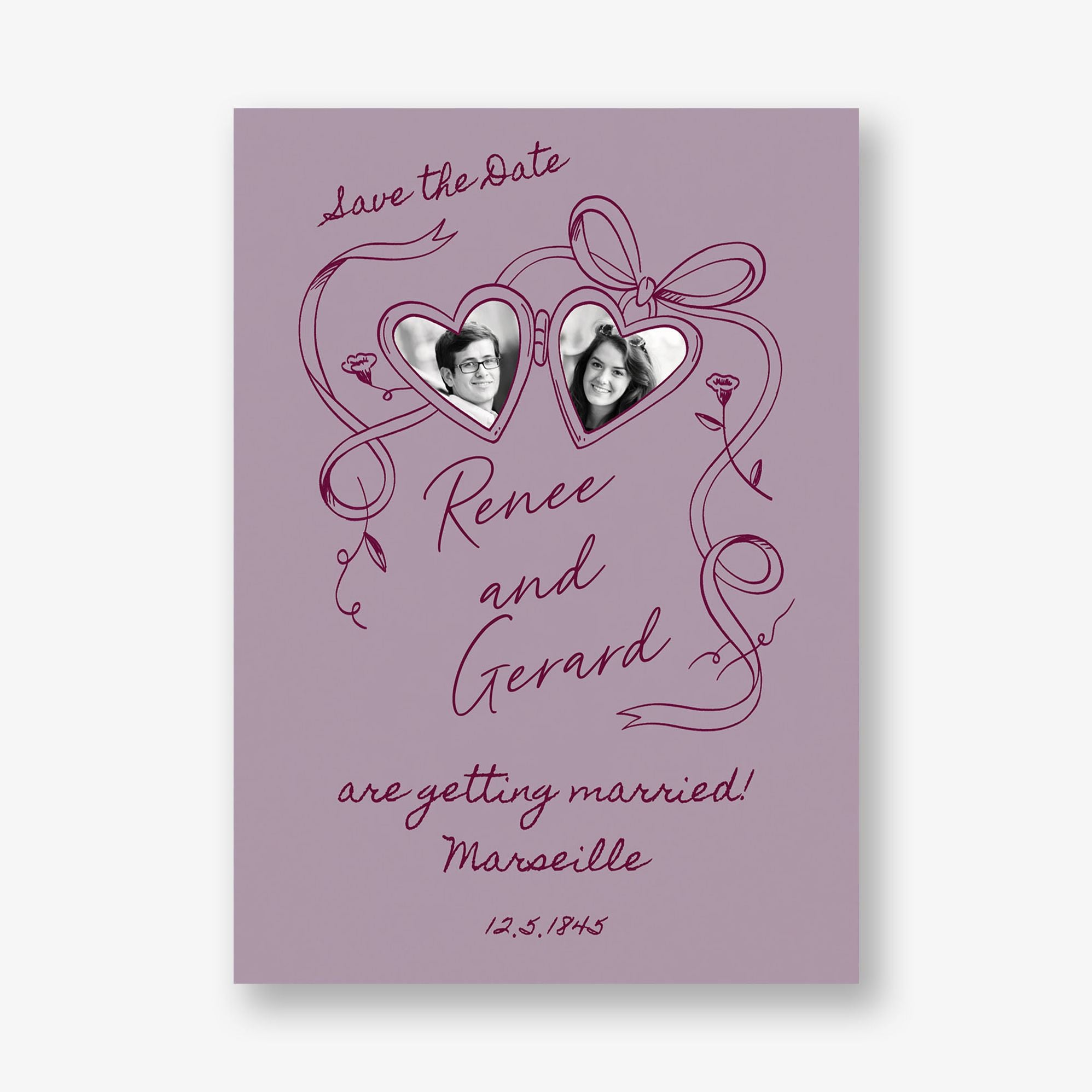 Locket Photo Save the Date