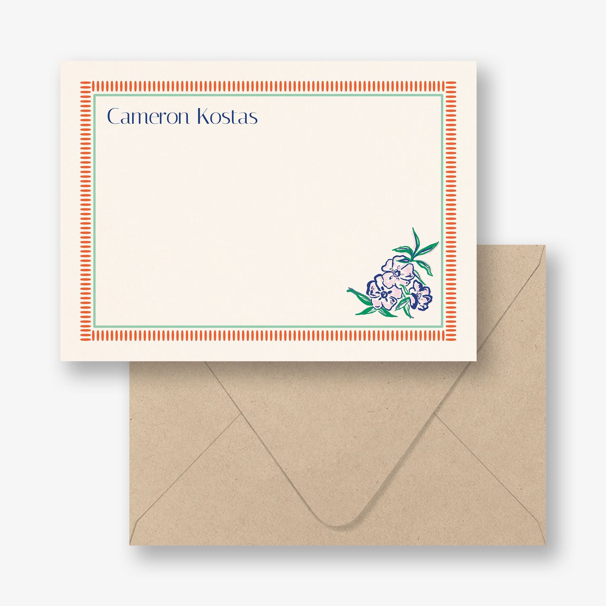 Coastal Collage Stationery