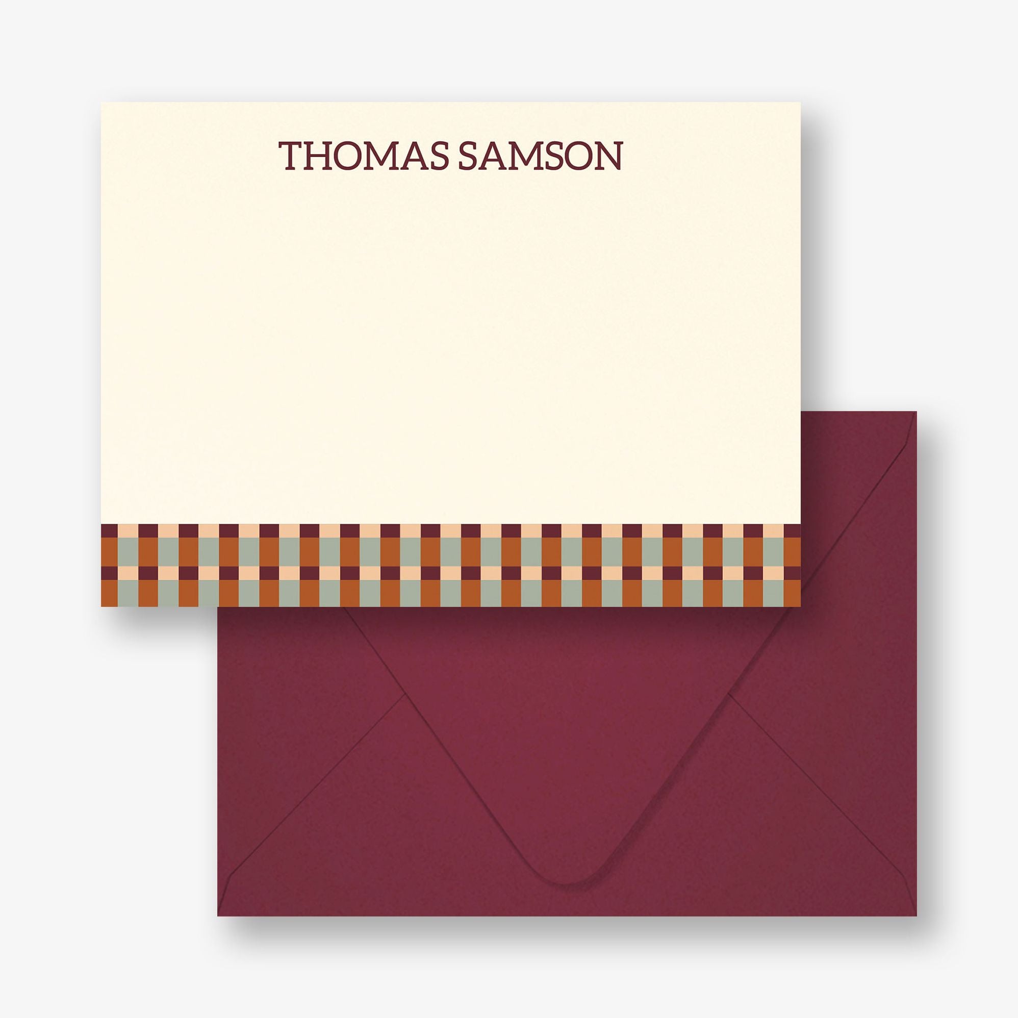 Dad Plaid Stationery