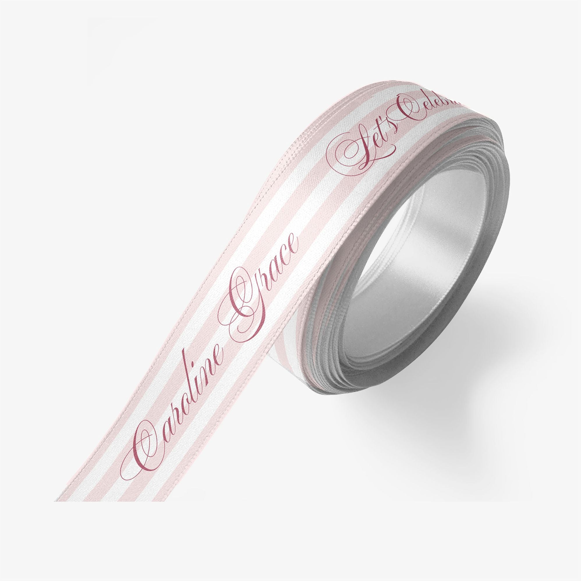 Posh Pinstripe Custom Ribbon 10 Yard Spool