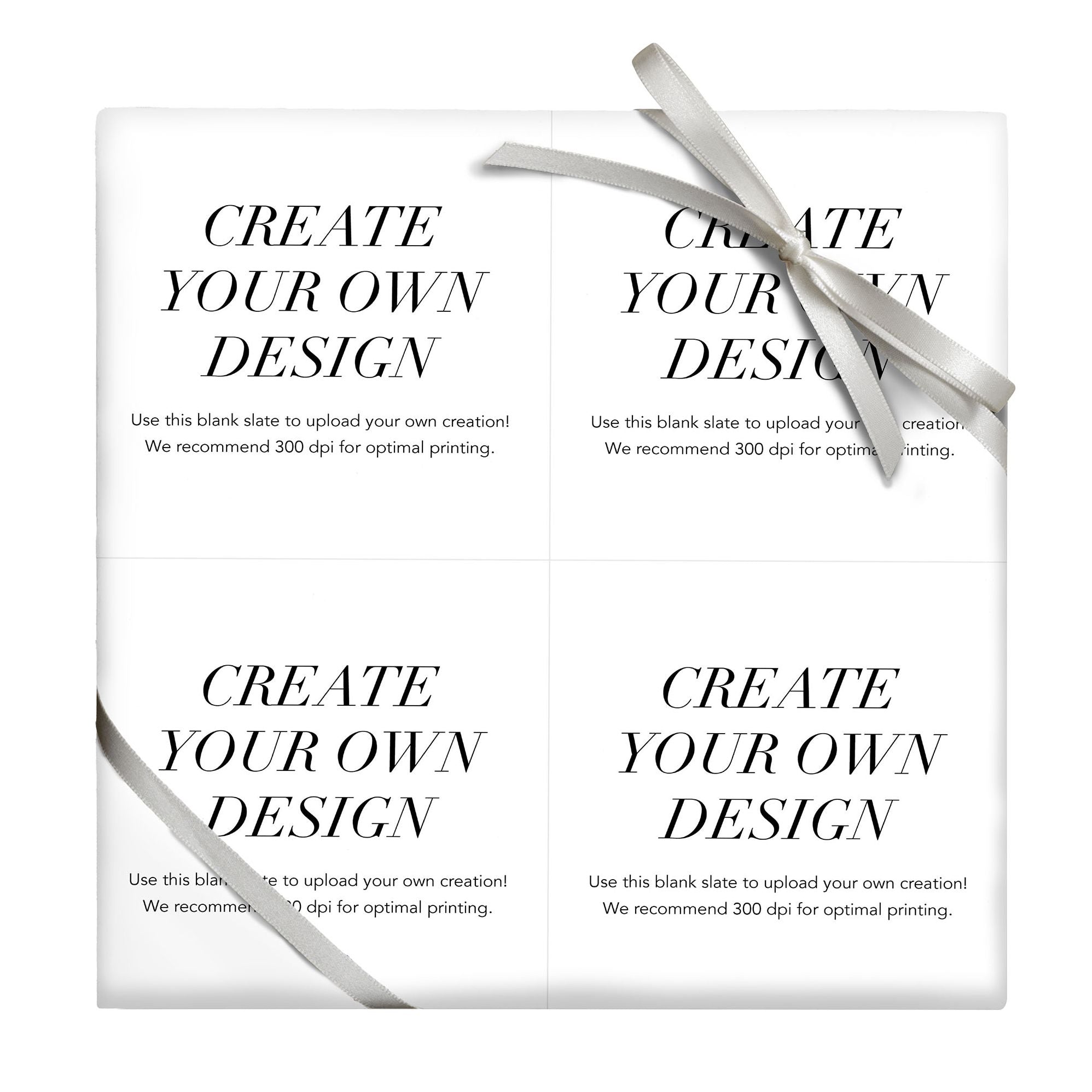 Upload Your Own Custom Wrapping Paper - 4 Photos Repeating
