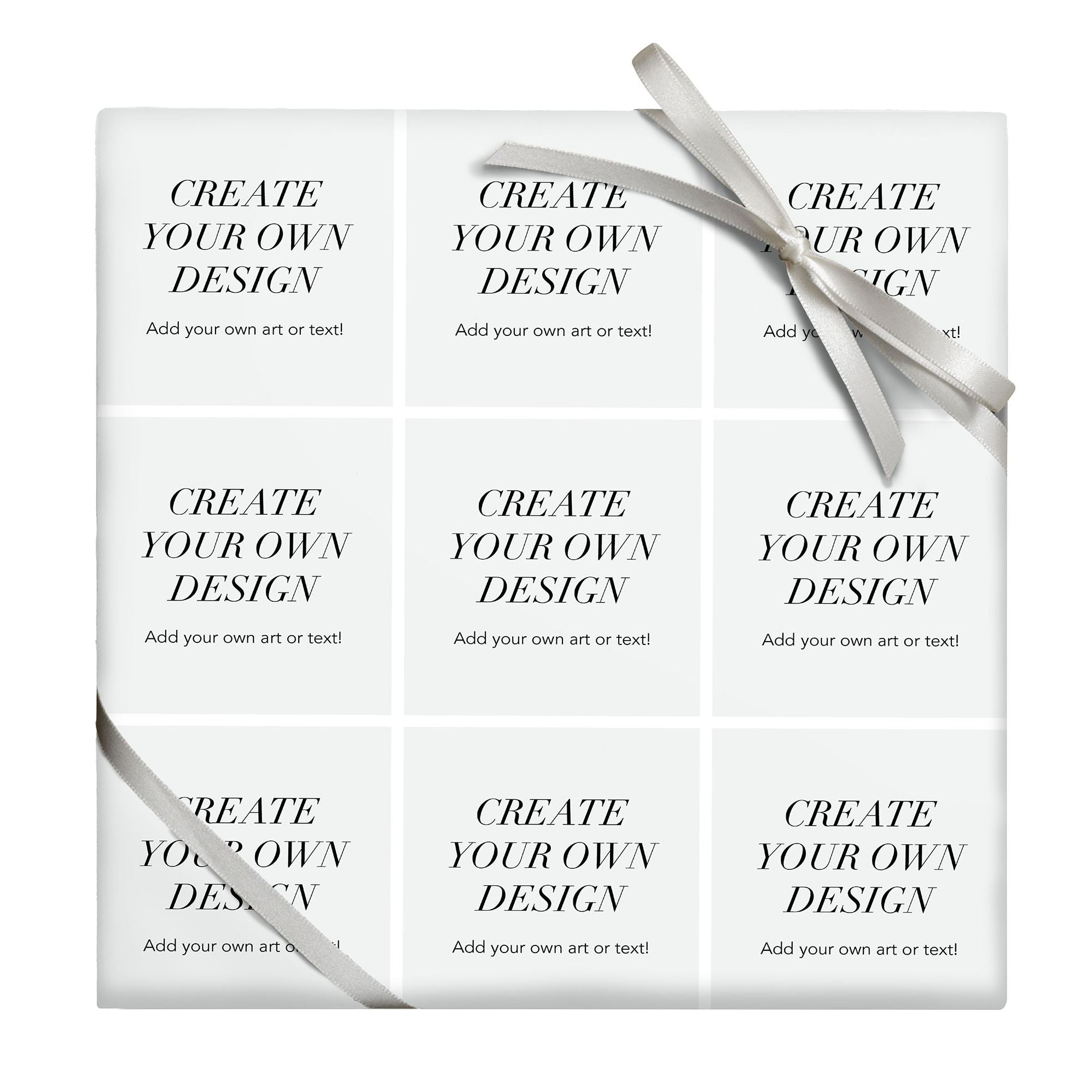 Upload Your Own Custom Wrapping Paper - 9 Photos Repeating