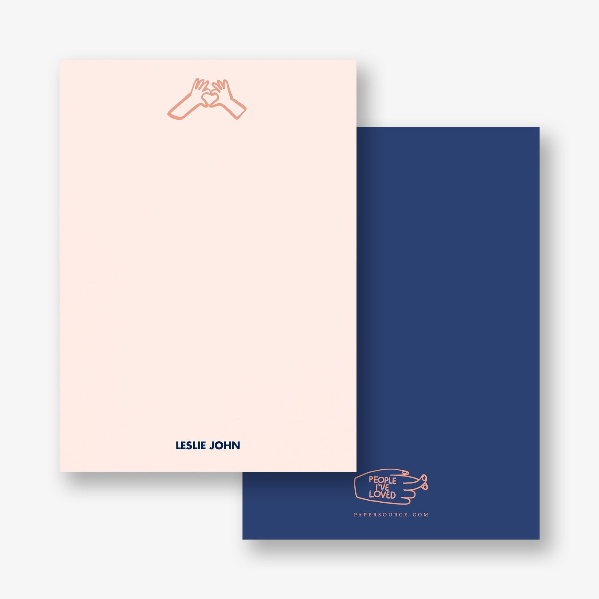 Heart Hands Stationery