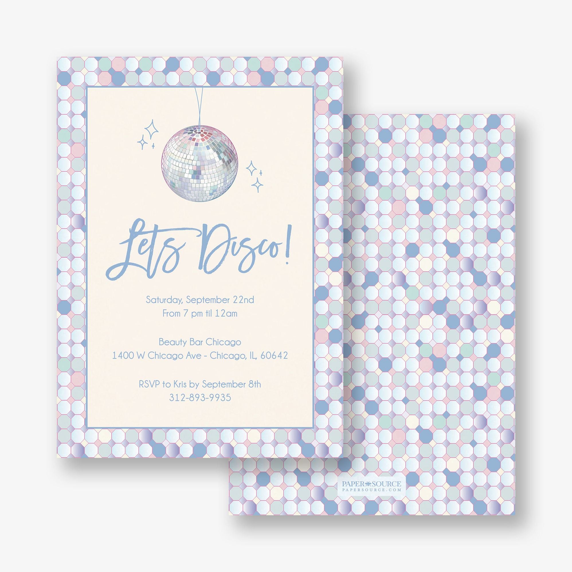 Disco Ball Frame Party Invitation