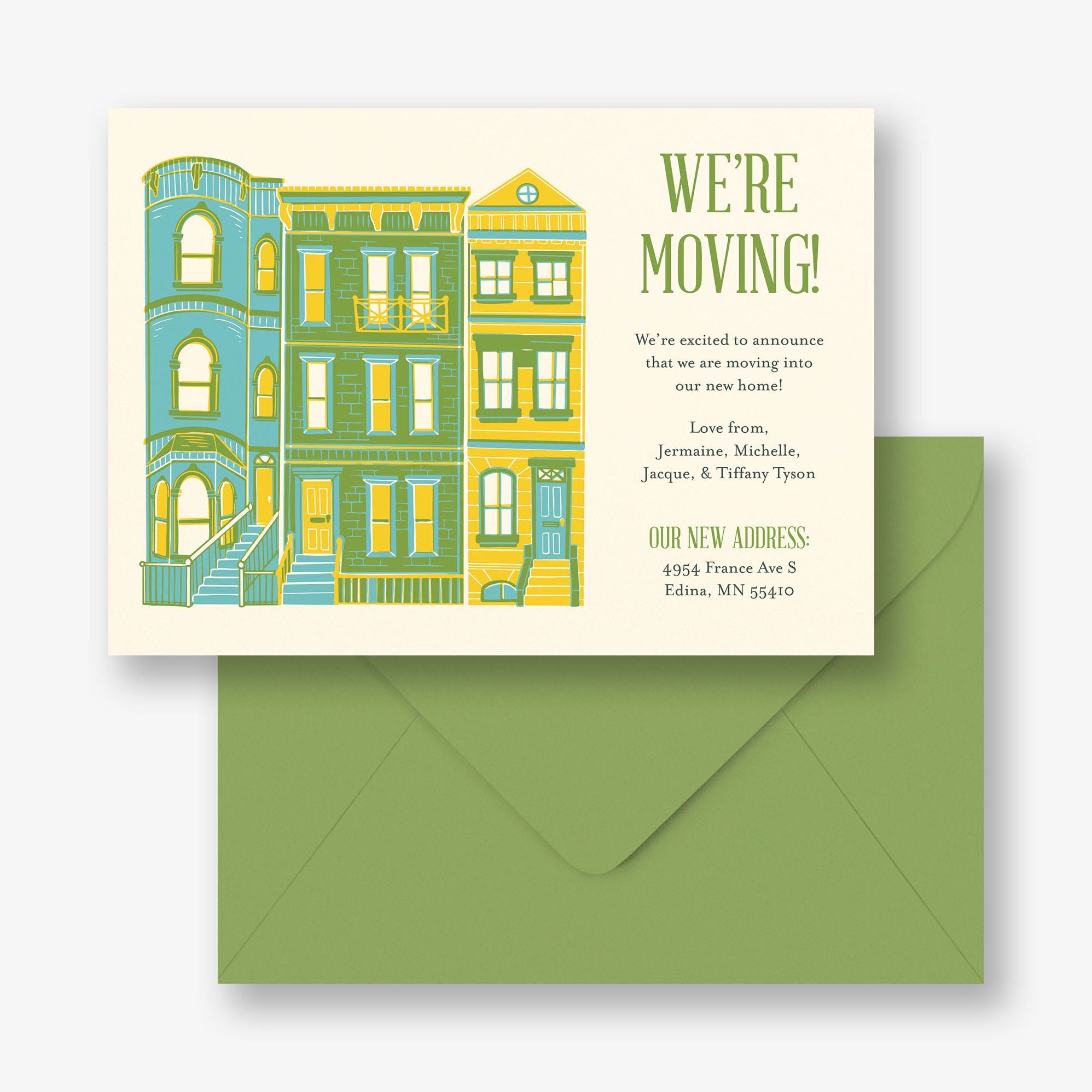 Townhouse Moving Announcement