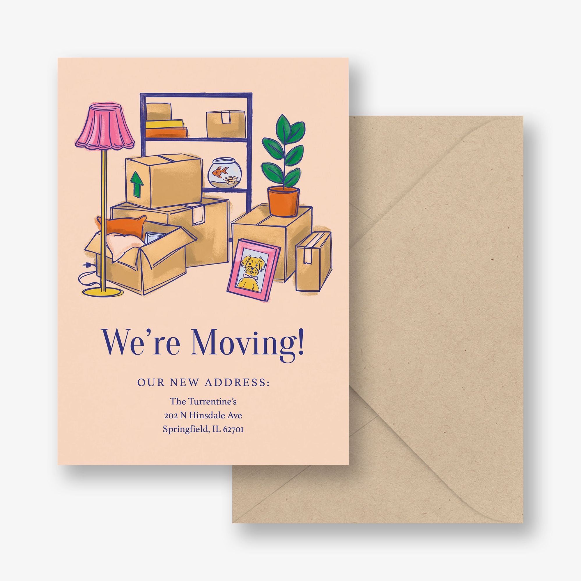 Moving Boxes Moving Announcement