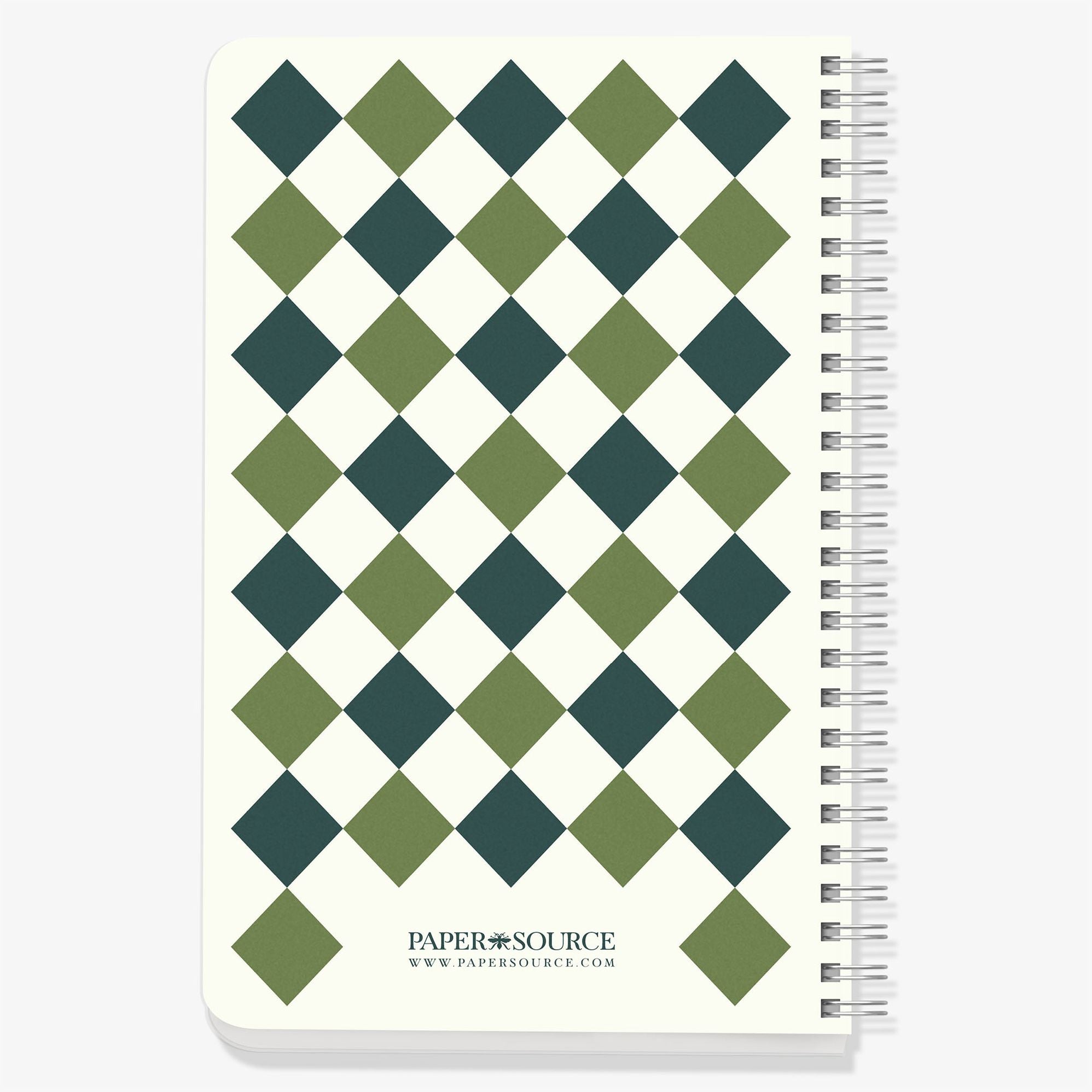 Colorblock Diamond Check Custom Journal